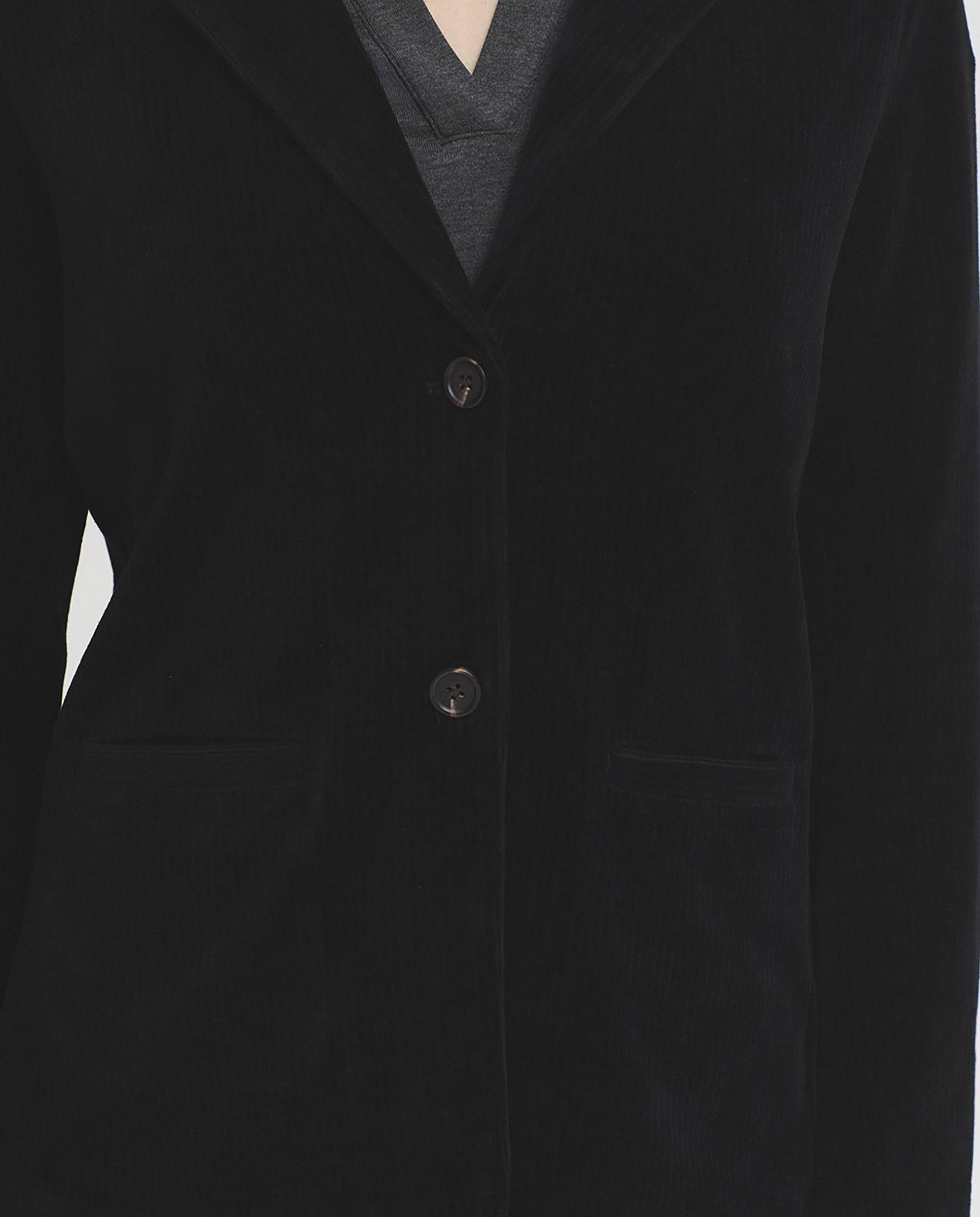 Blazer de mujer de pana con bolsillos - Nice Things - Negro Negro-6