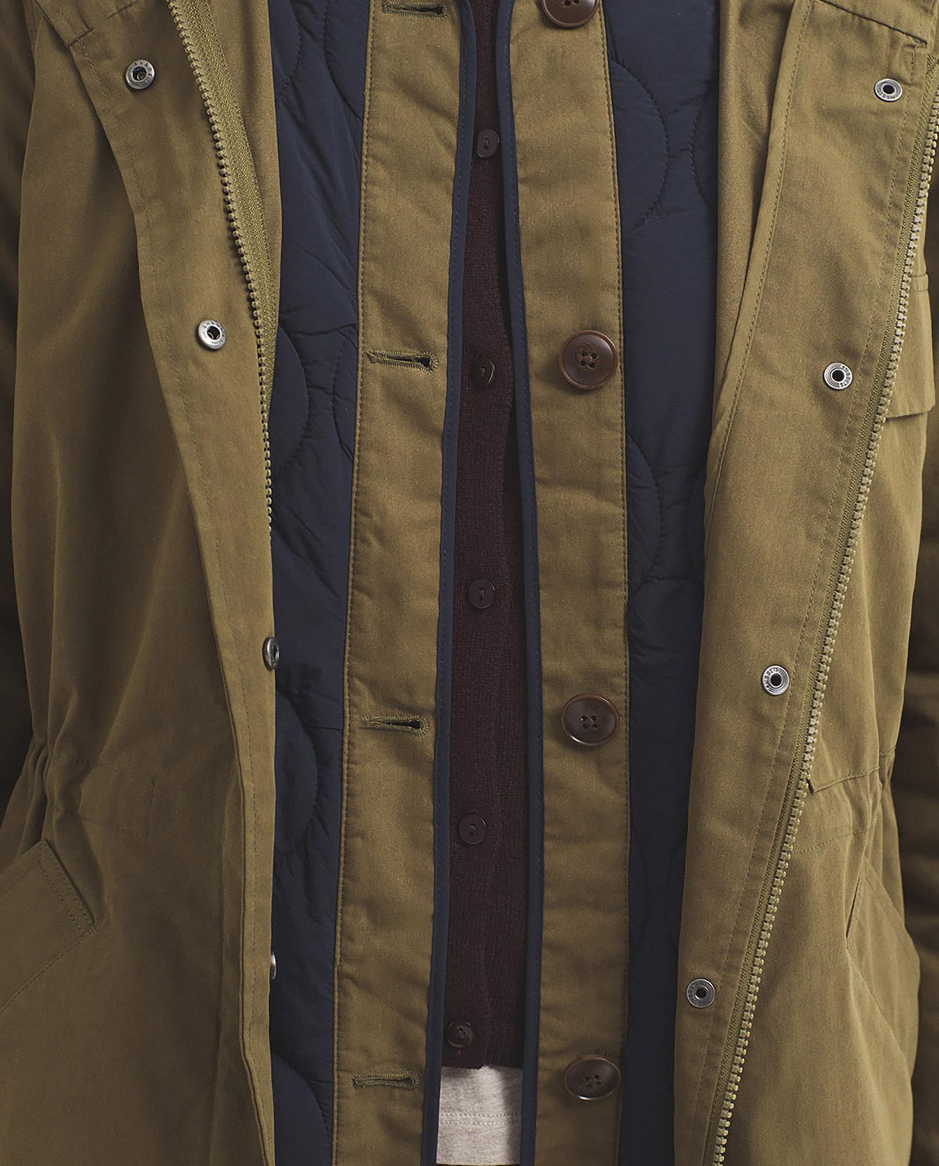 Parka de mujer con capucha repelente al agua - Nice Things - Kaki Kaki-4