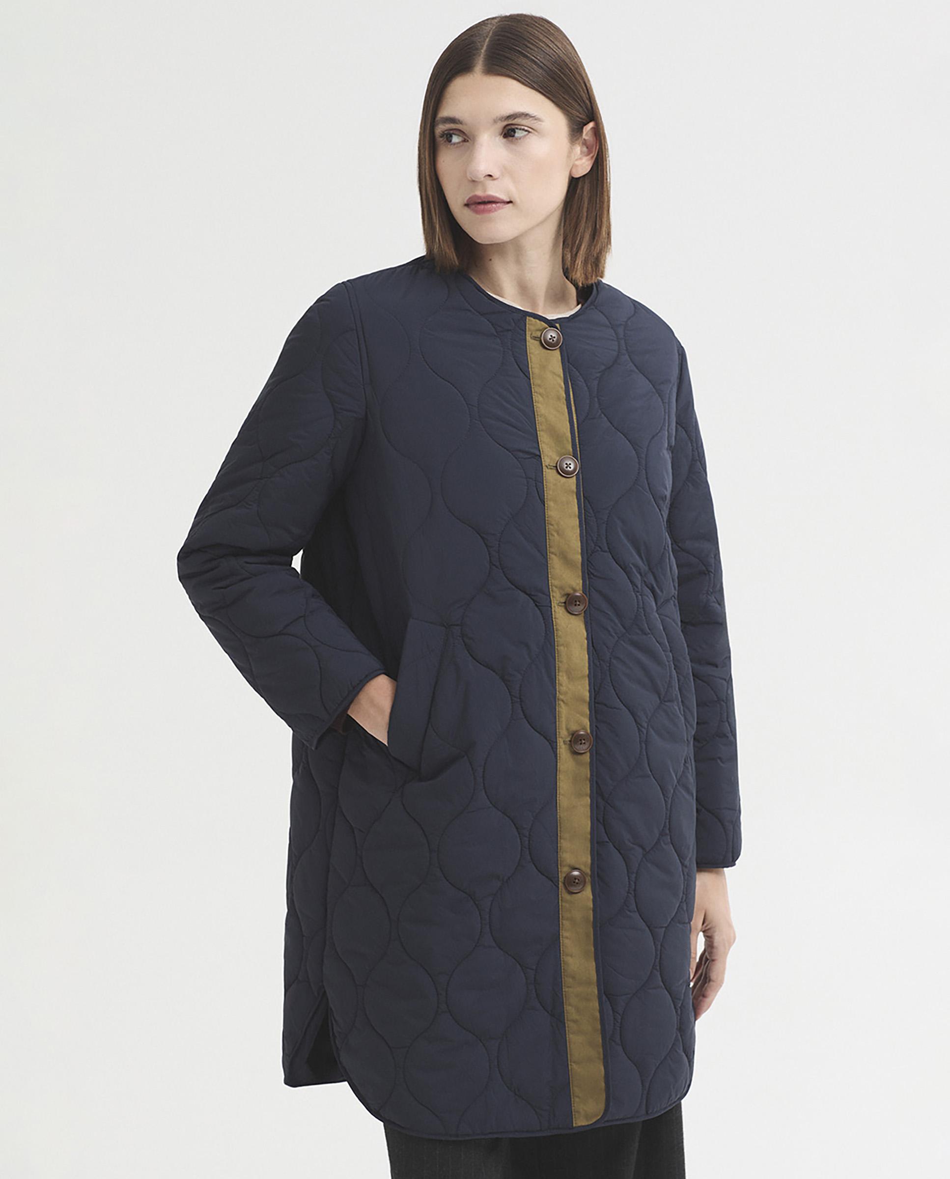 Parka de mujer con capucha repelente al agua - Nice Things - Kaki Kaki-5