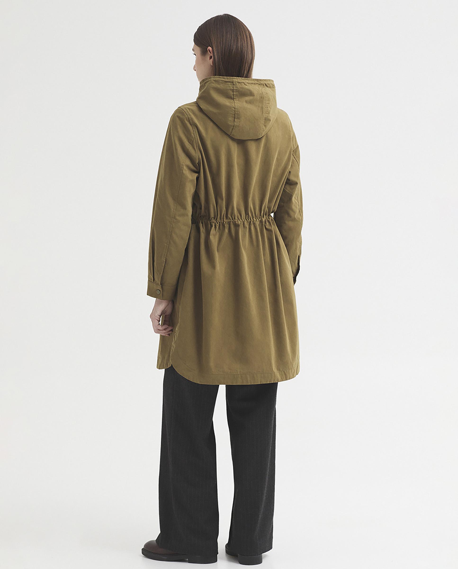 Parka de mujer con capucha repelente al agua - Nice Things - Kaki Kaki-8
