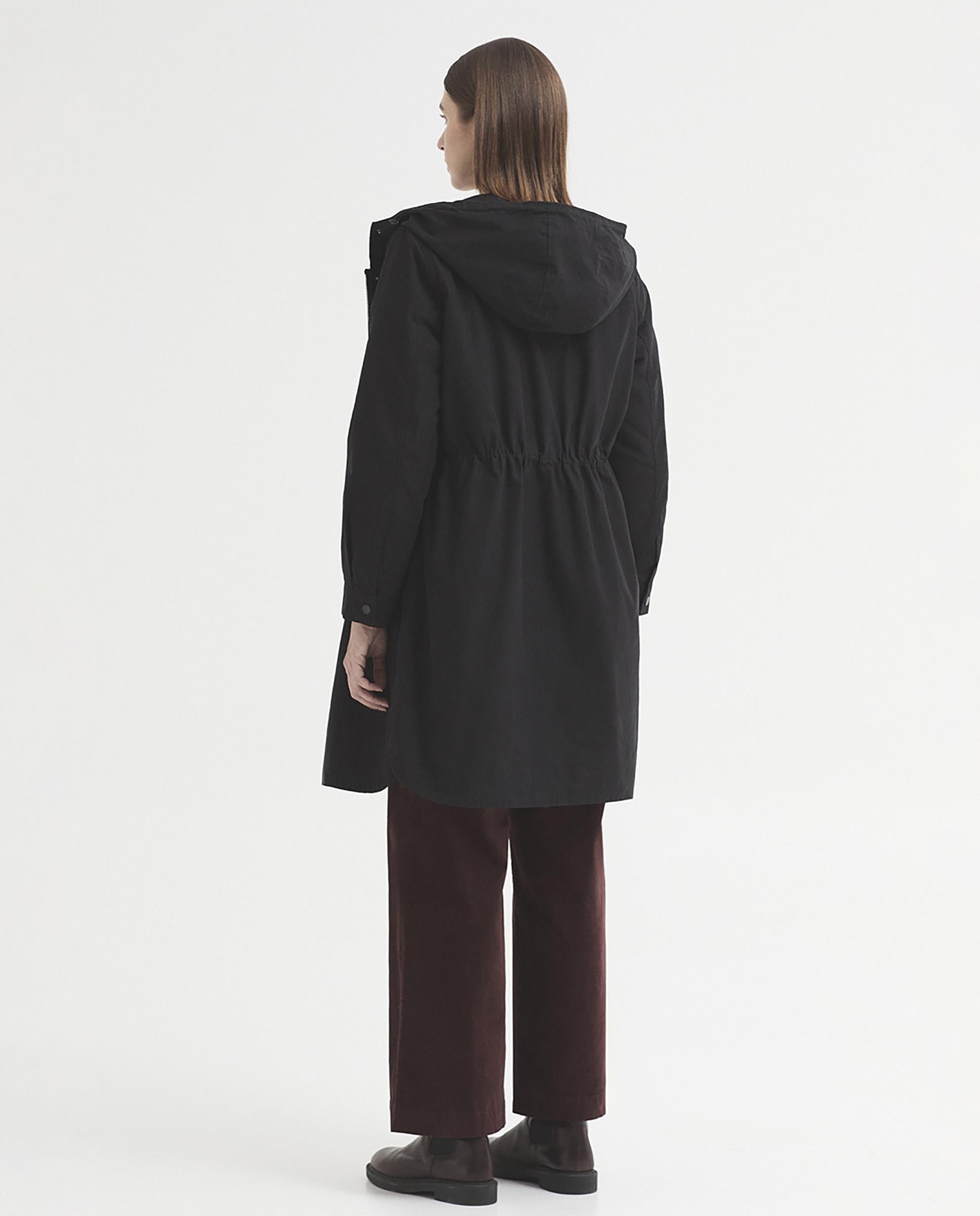 Parka de mujer con capucha repelente al agua - Nice Things - Negro Negro-8