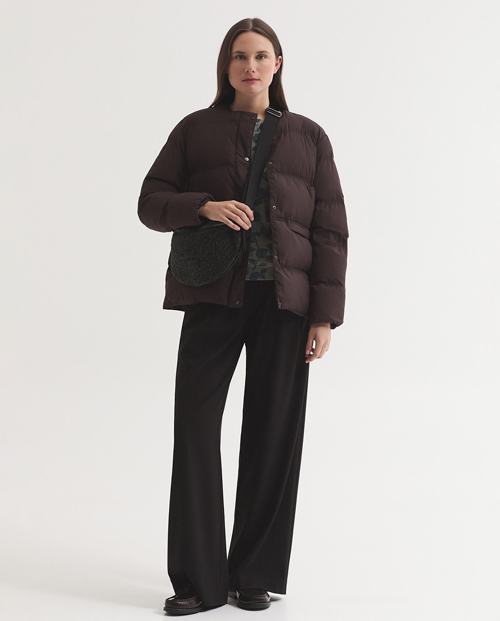 Pantalones anchos de mujer fluido con bolsillos - Nice Things - Negro Negro-6