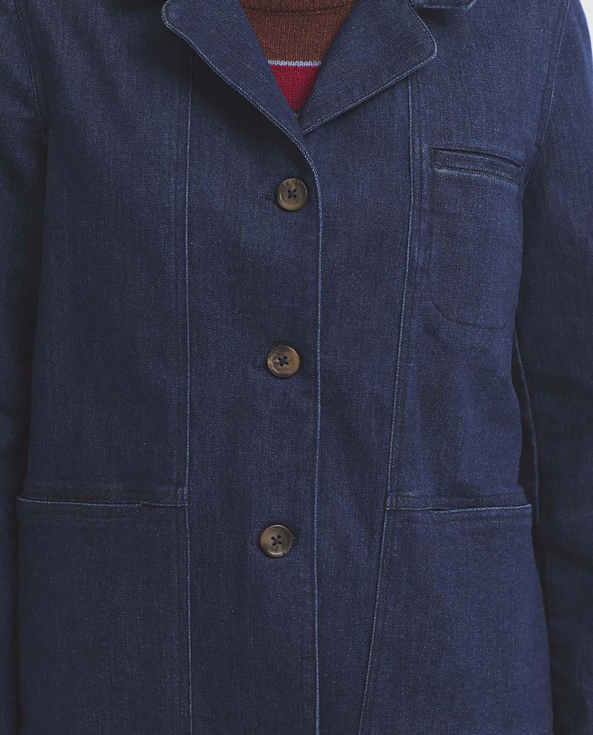 Blazer de mujer estilo tejano con bolsillos - Nice Things - Azul Azul-6