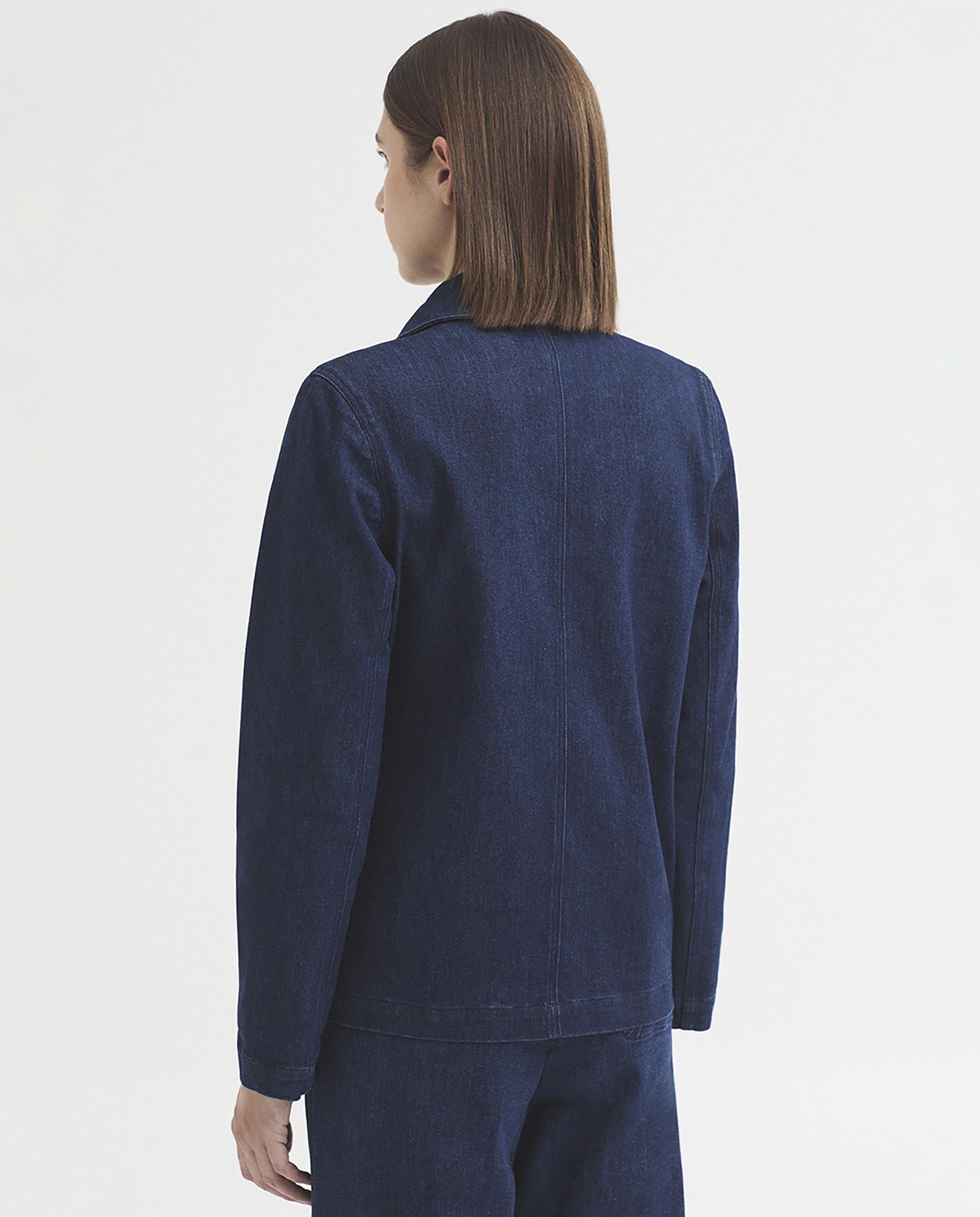 Blazer de mujer estilo tejano con bolsillos - Nice Things - Azul Azul-3