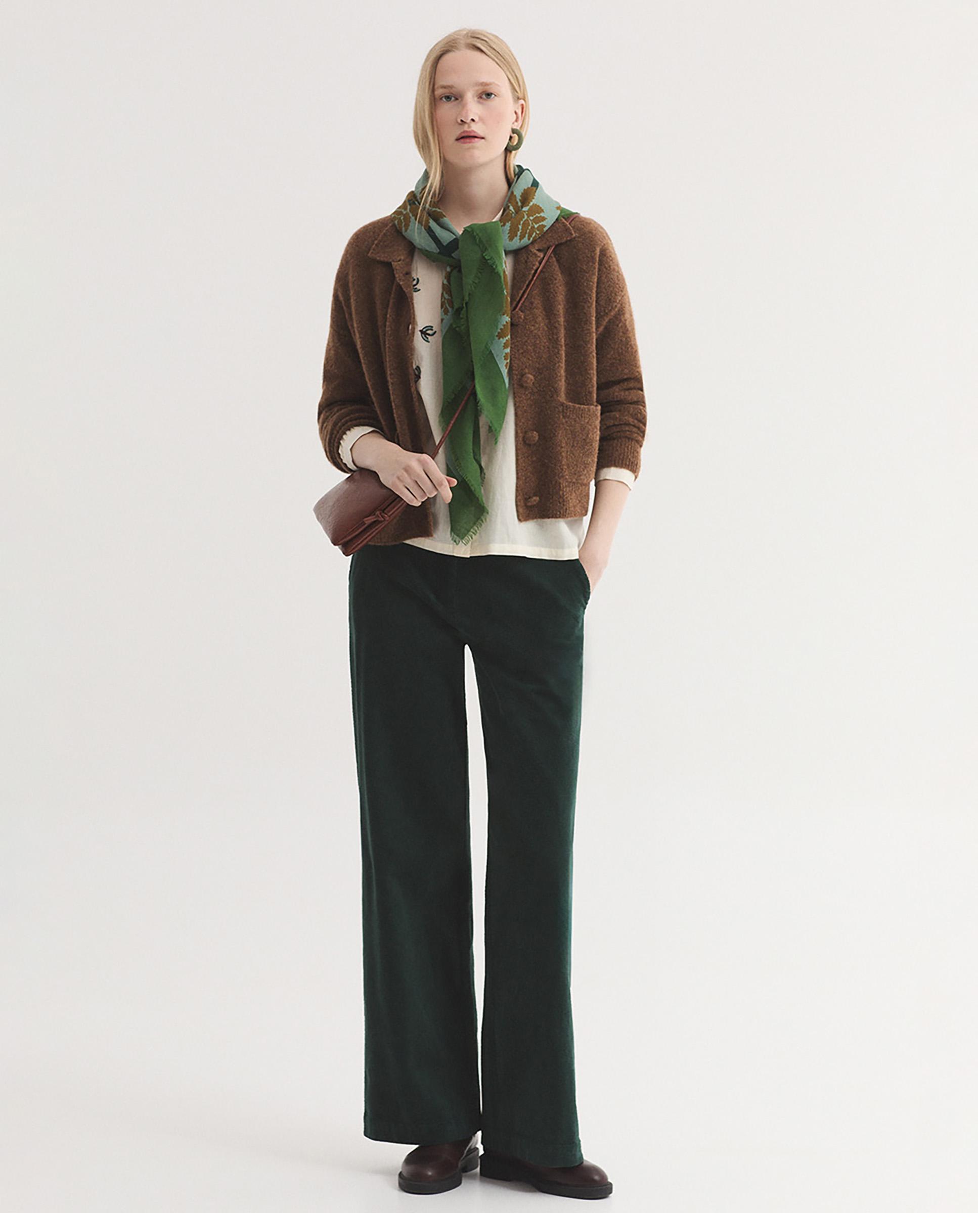 Camisa de mujer 100% algodón con bordados de pájaros - Nice Things - Crudo Crudo-5
