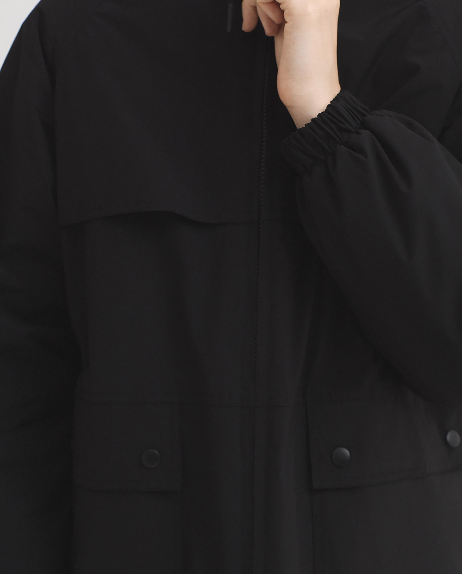 Parka de mujer con capucha repelente al agua - Nice Things - Negro Negro-7