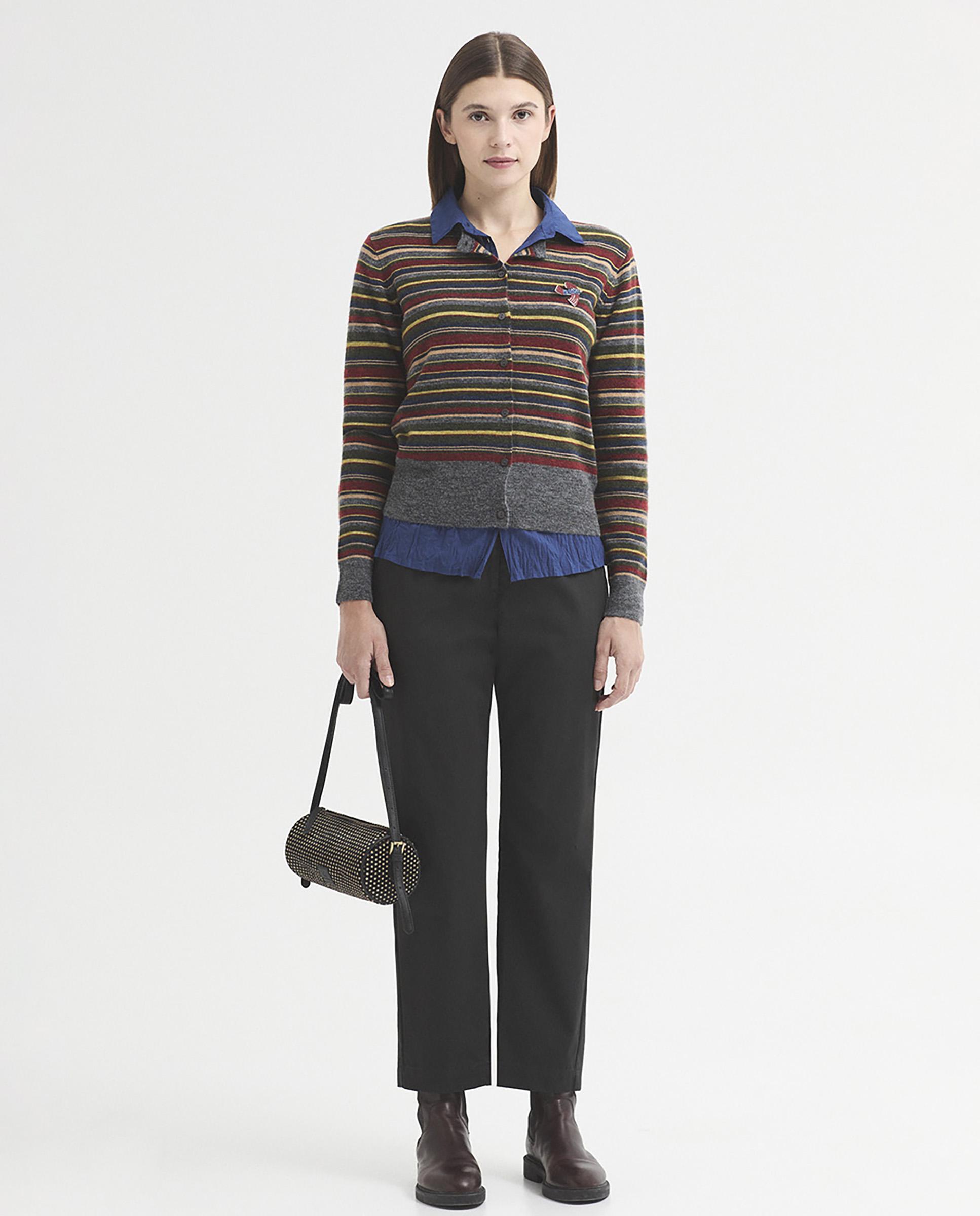Camisa de mujer 100% algodón lisa - Nice Things - Azul Azul-6
