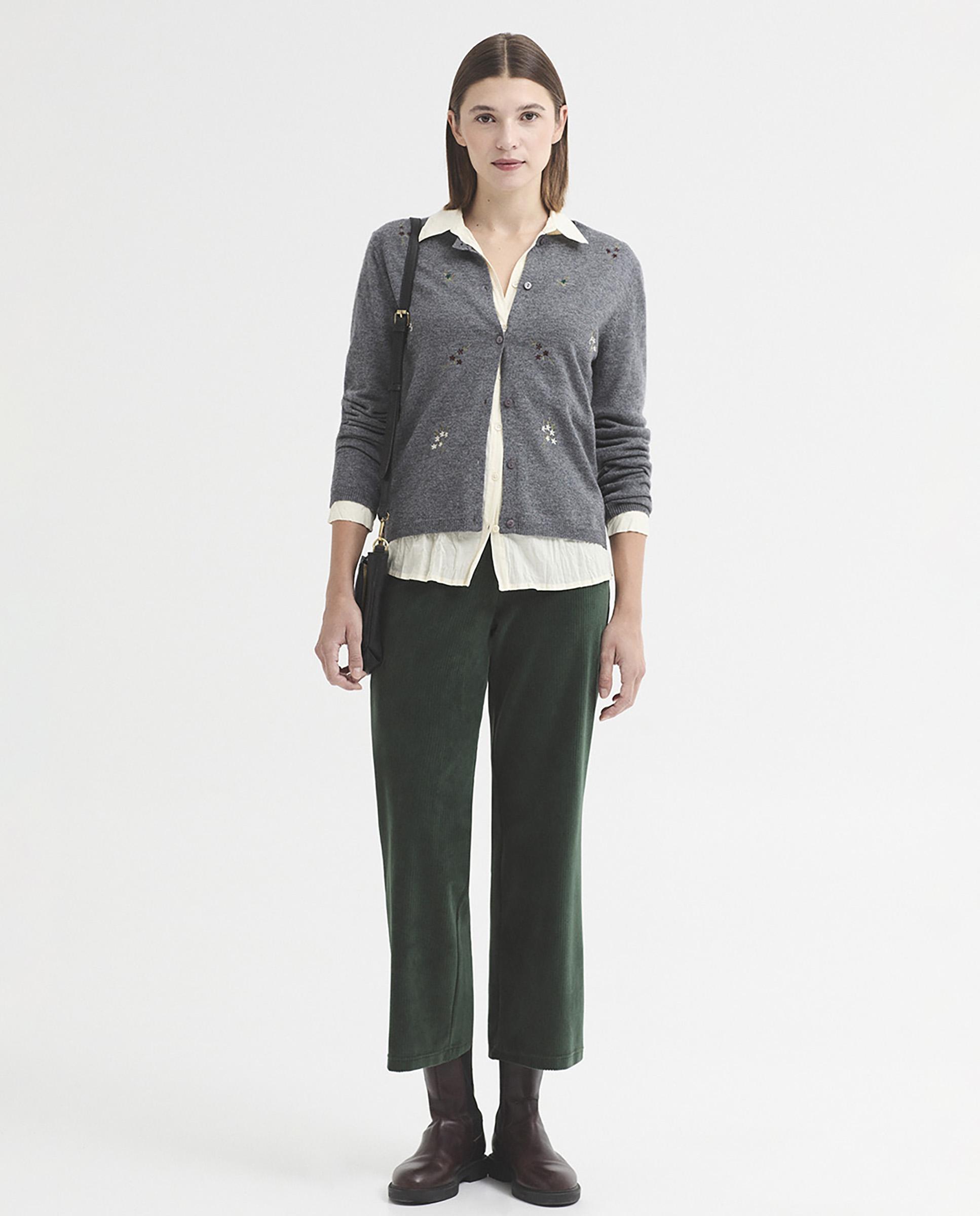 Camisa de mujer 100% algodón lisa - Nice Things - Crudo Crudo-6