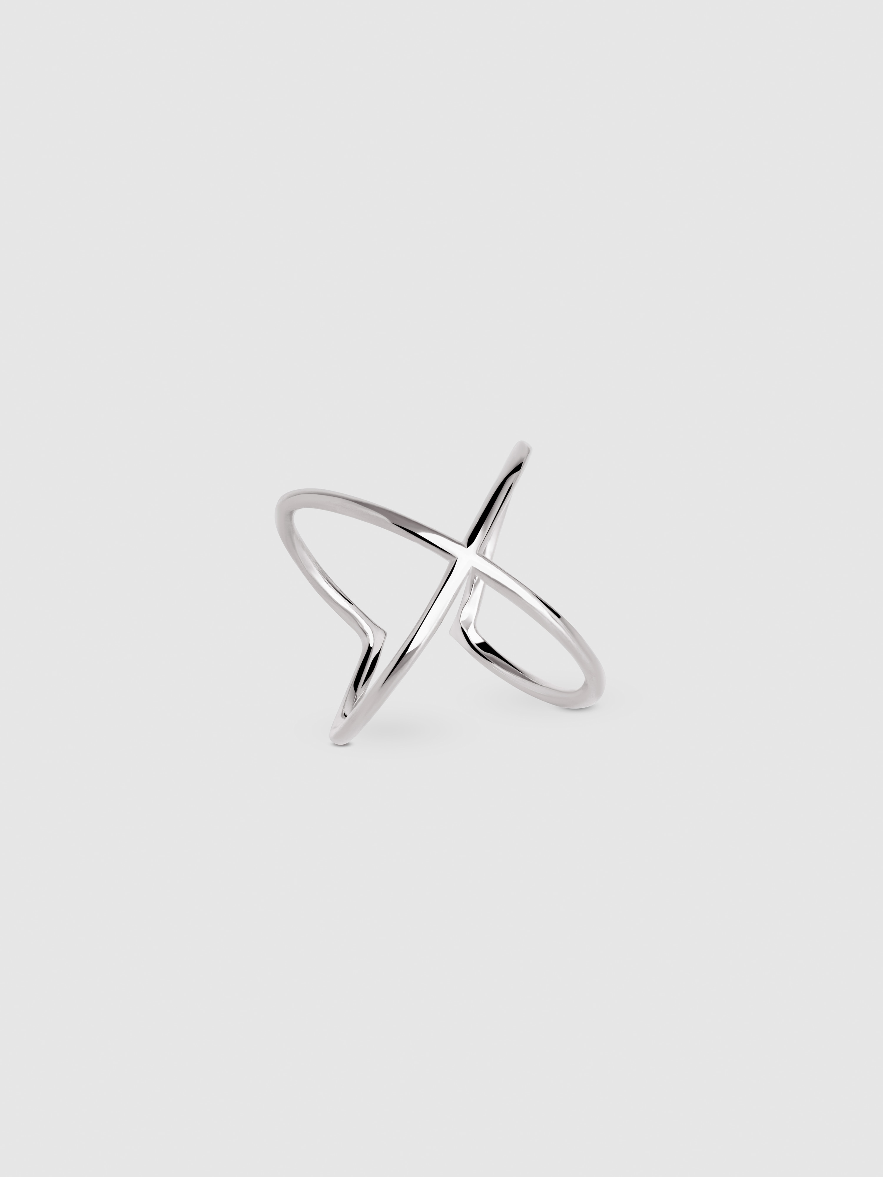Imagen 1 de Anillo 4ever de plata bañado en rodio - Plateado Plateado