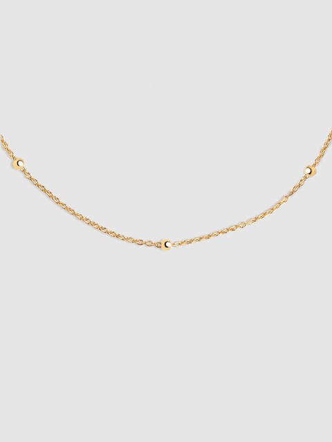 Imagen 0 de Collar Dots de plata bañado en oro
