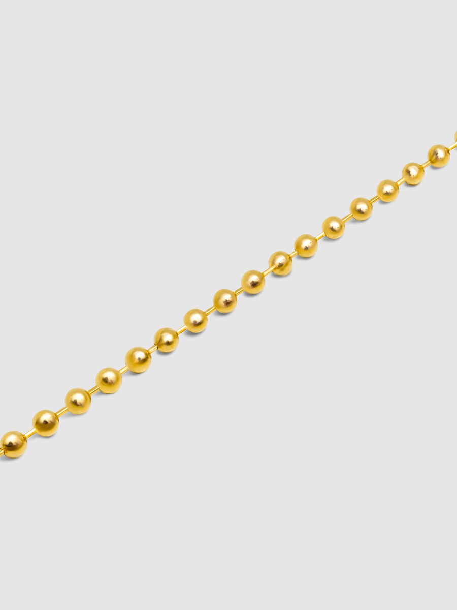 Pulsera Pebbles de aleación de metales bañada en oro Dorado-4