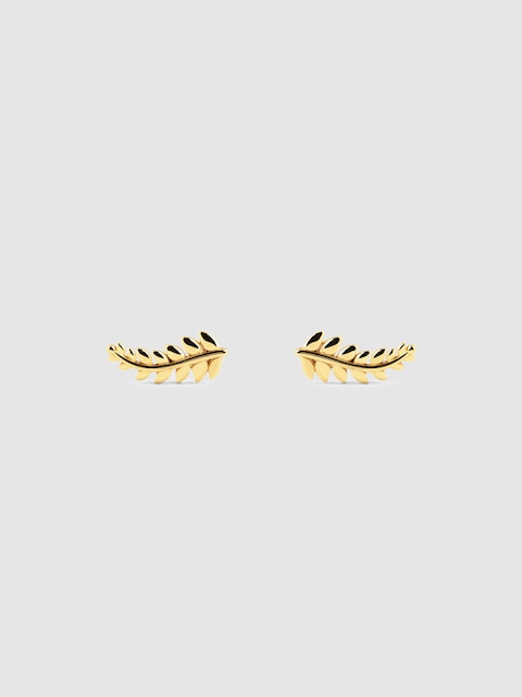 Imagen 0 de Pendientes Mini Gren de plata bañados en oro