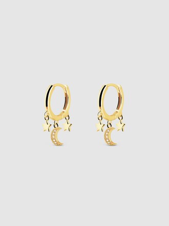 Singularu MIDNIGHT SKY - Orecchini - oro con circonitas/dorato