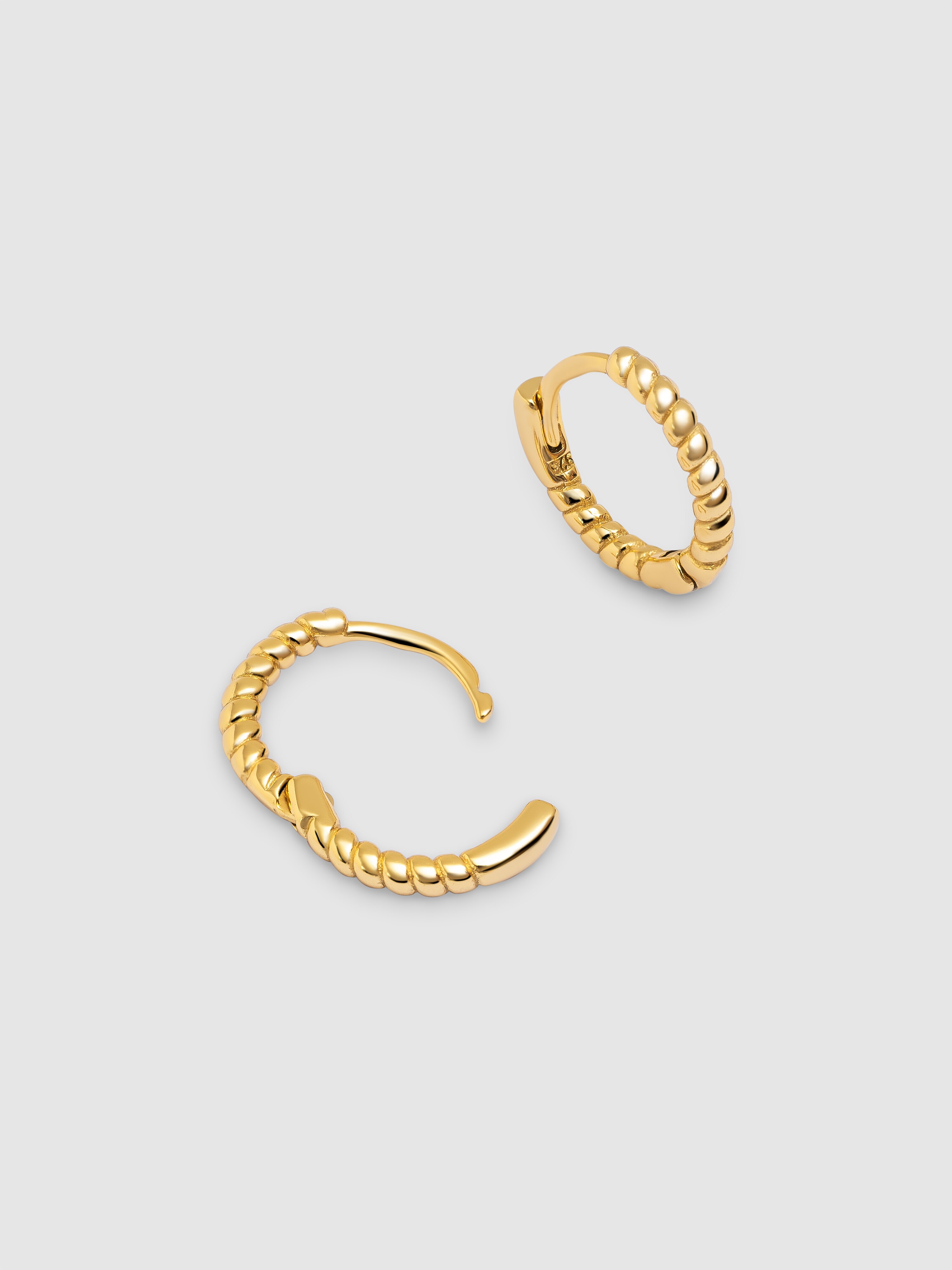 NINE WEST Pendientes De Aro Torcido De Plata Para Guatemala