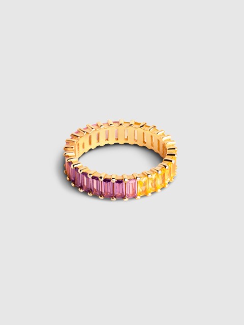 Imagen 0 de Anillo Sia Colors de plata bañado en oro