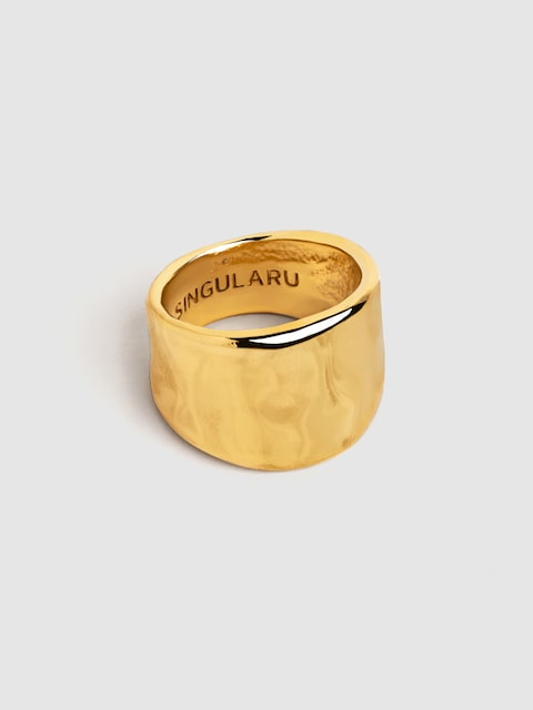 Imagen 0 de Anillo My Ocean de aleación de metales bañado en oro