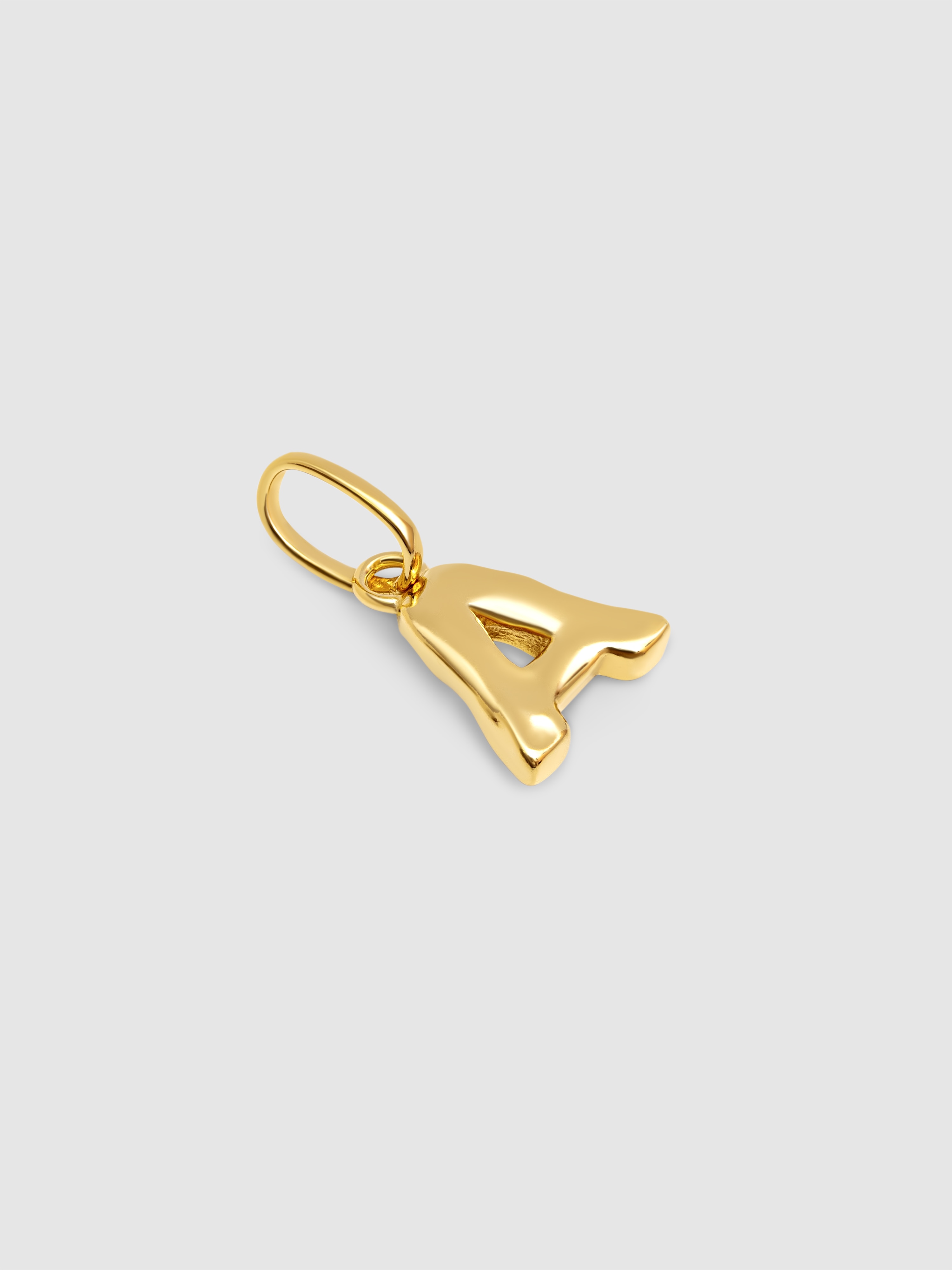 Charm letter organic de plata bañada en oro letra j Dorado Singularu Dorado-3