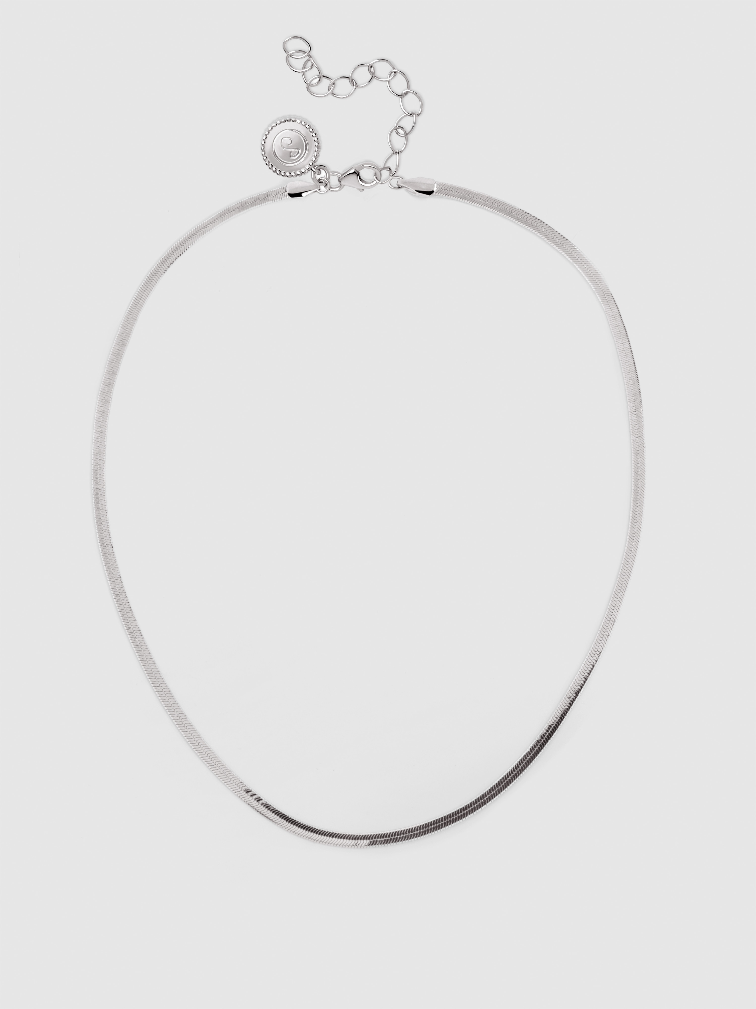 Collar lisse s de acero - Singularu - Plateado Plateado-4