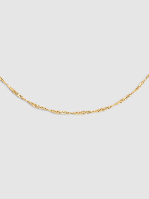 Imagen 0 de Collar Mini Twist de acero bañado en oro