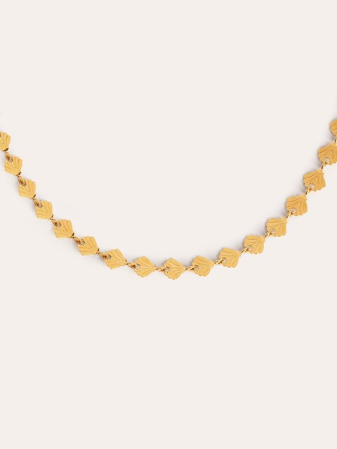Imagen 0 de Collar Shells de acero bañado en oro