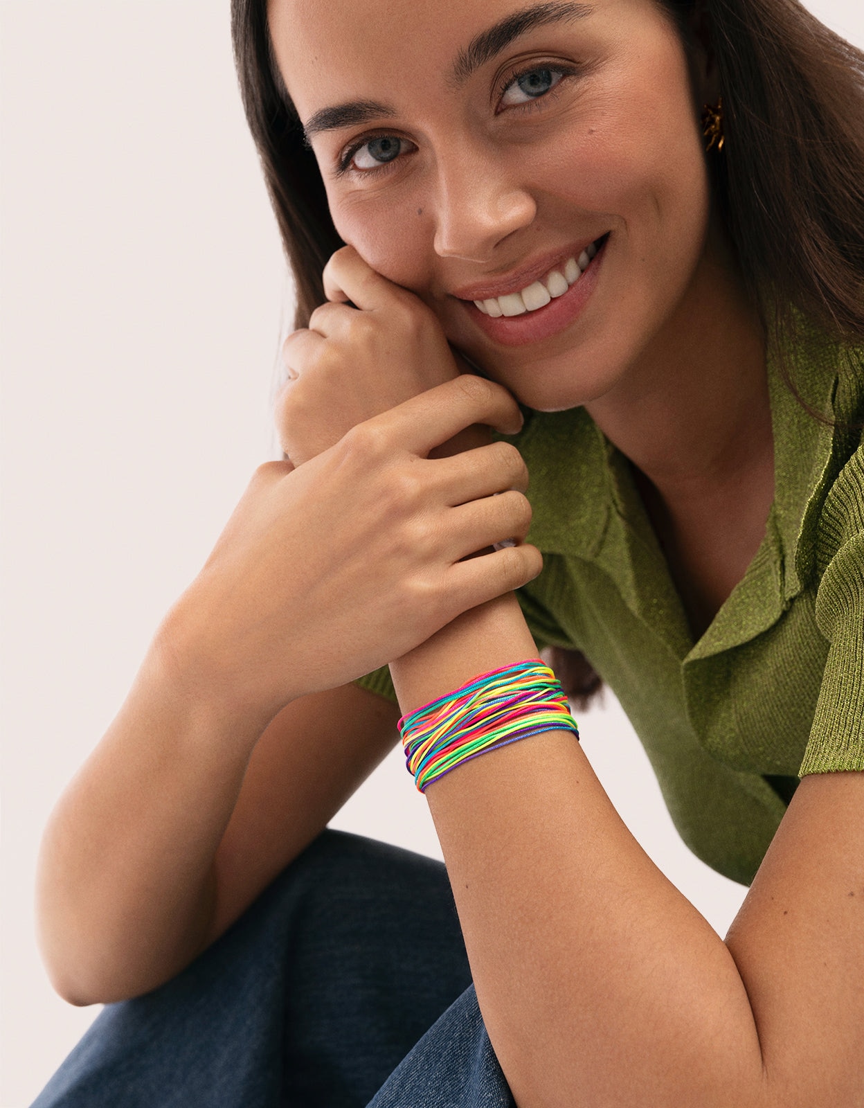 Pack 3 pulseras neon rainbow fruits de acero - Singularu - Multicolor Multicolor-4