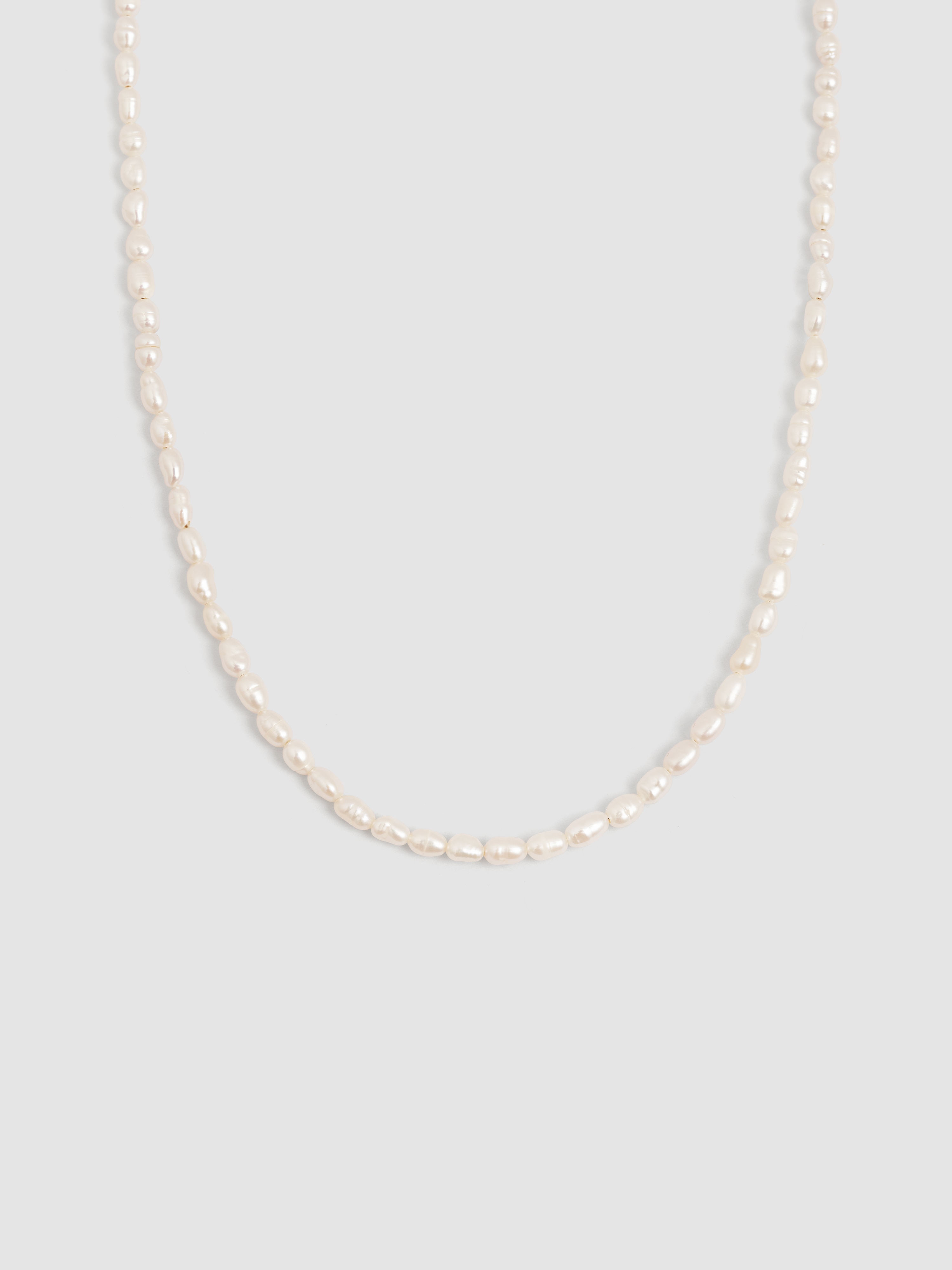 Collar pompeya de acero bañado en oro