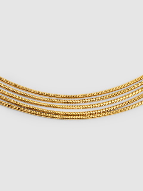 Imagen 0 de Pulsera Cleopatra de acero bañada en oro