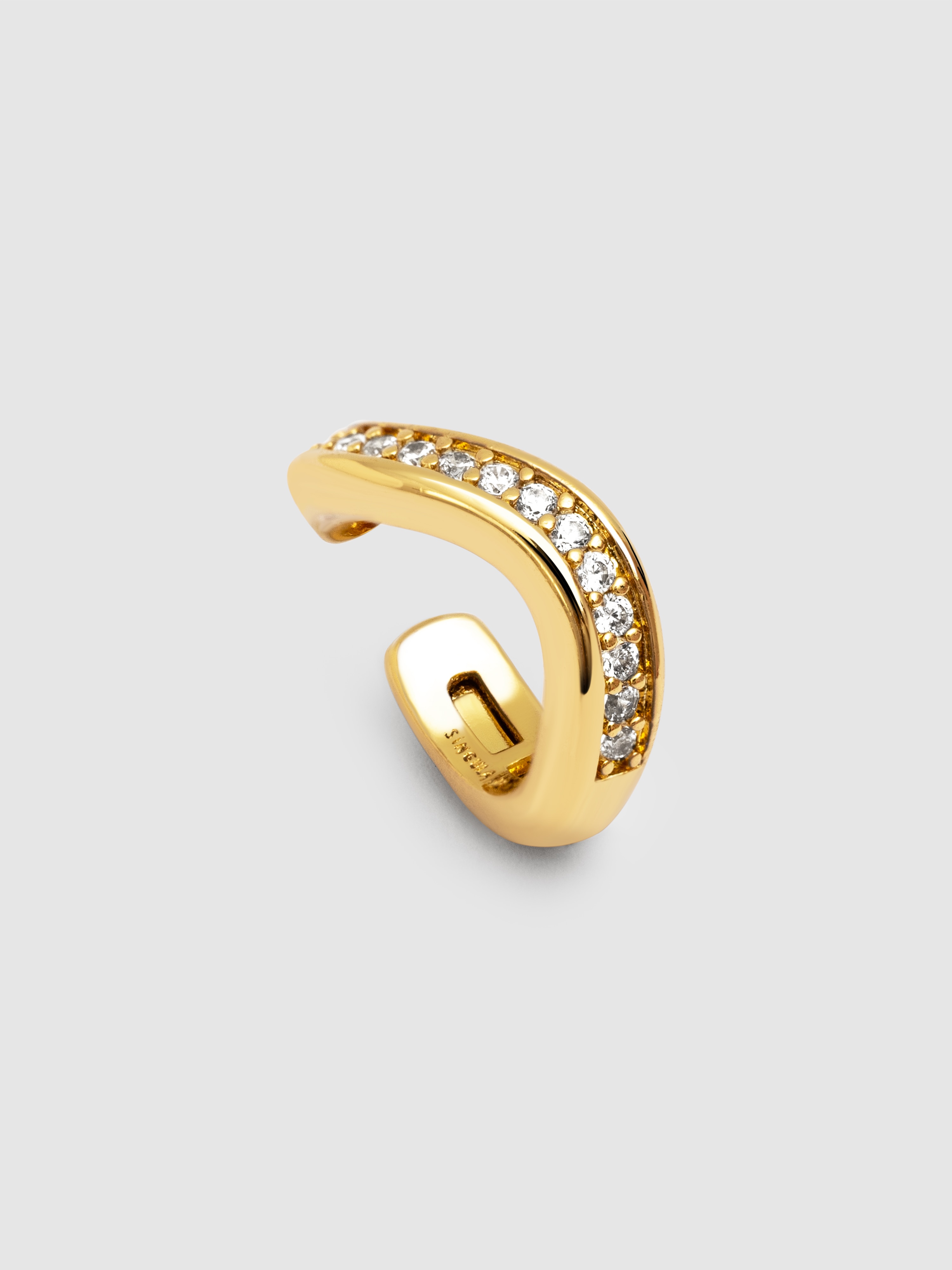 Imagen 4 de Pendiente individual ear cuff hailey de aleación de metales bañado en oro - Dorado Dorado