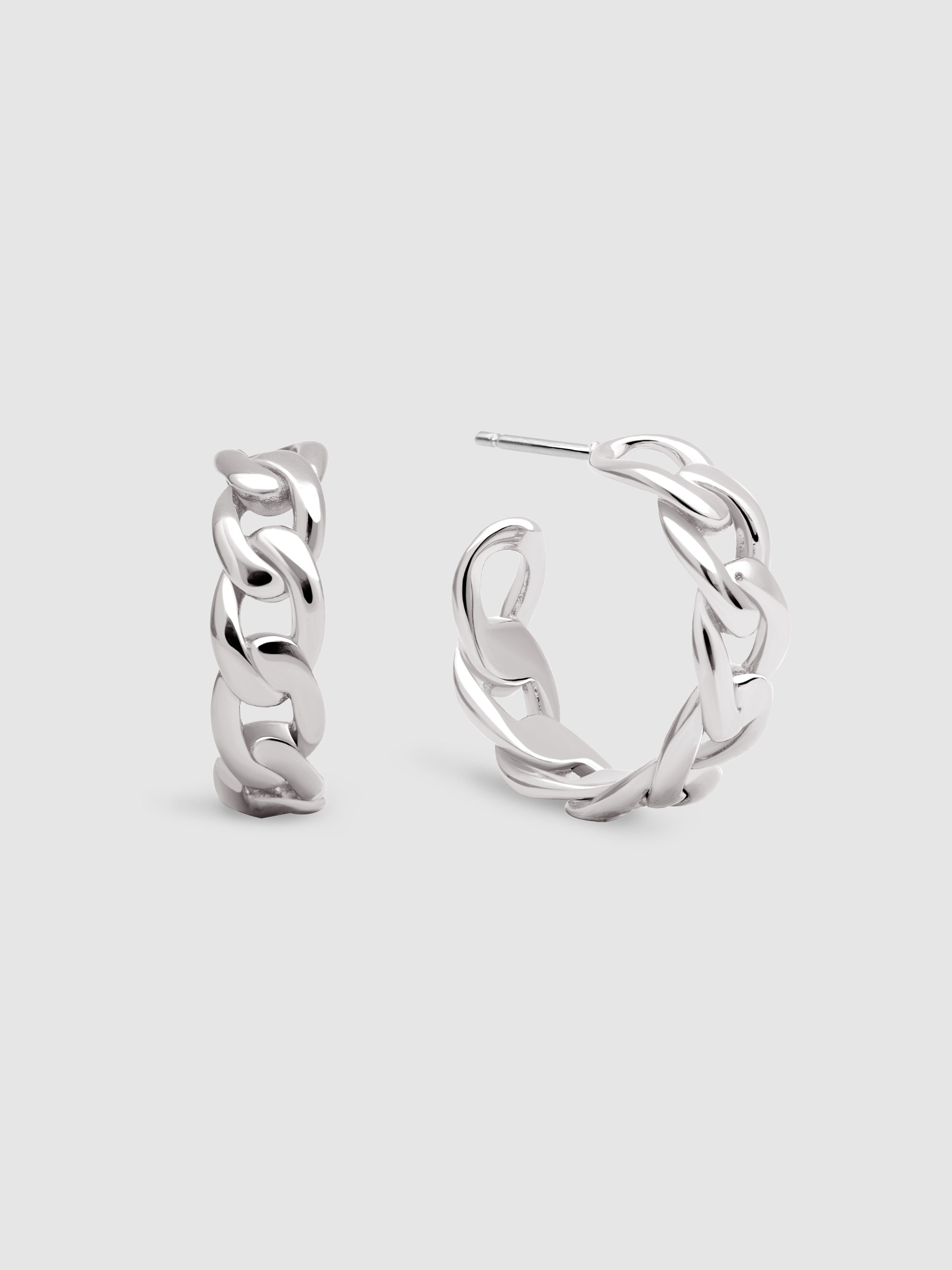 Pendientes chunky eslabón de acero