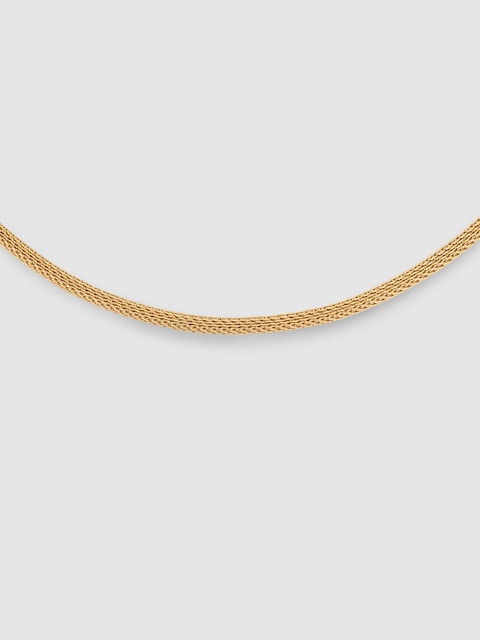 Imagen 0 de Collar Mara de acero bañado en oro