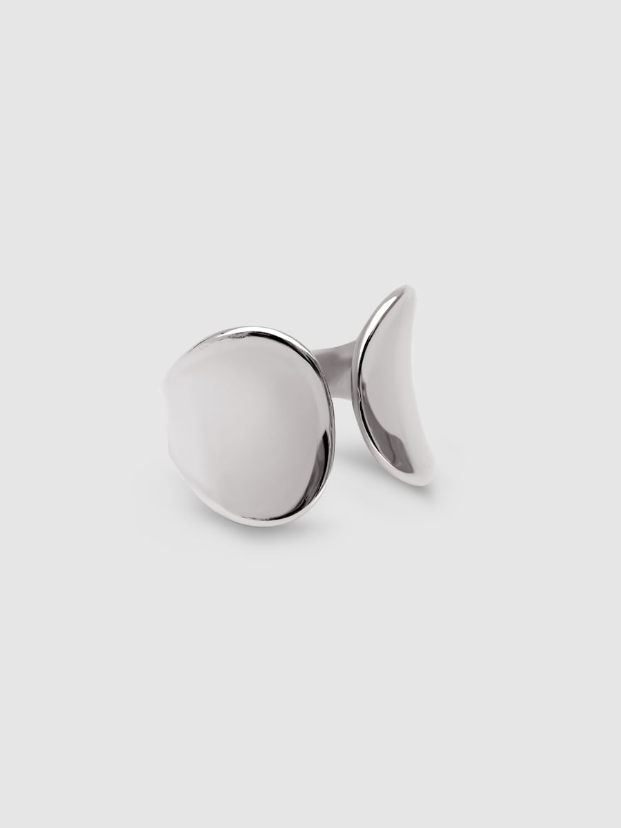 Anillo Honey de acero Plata-1