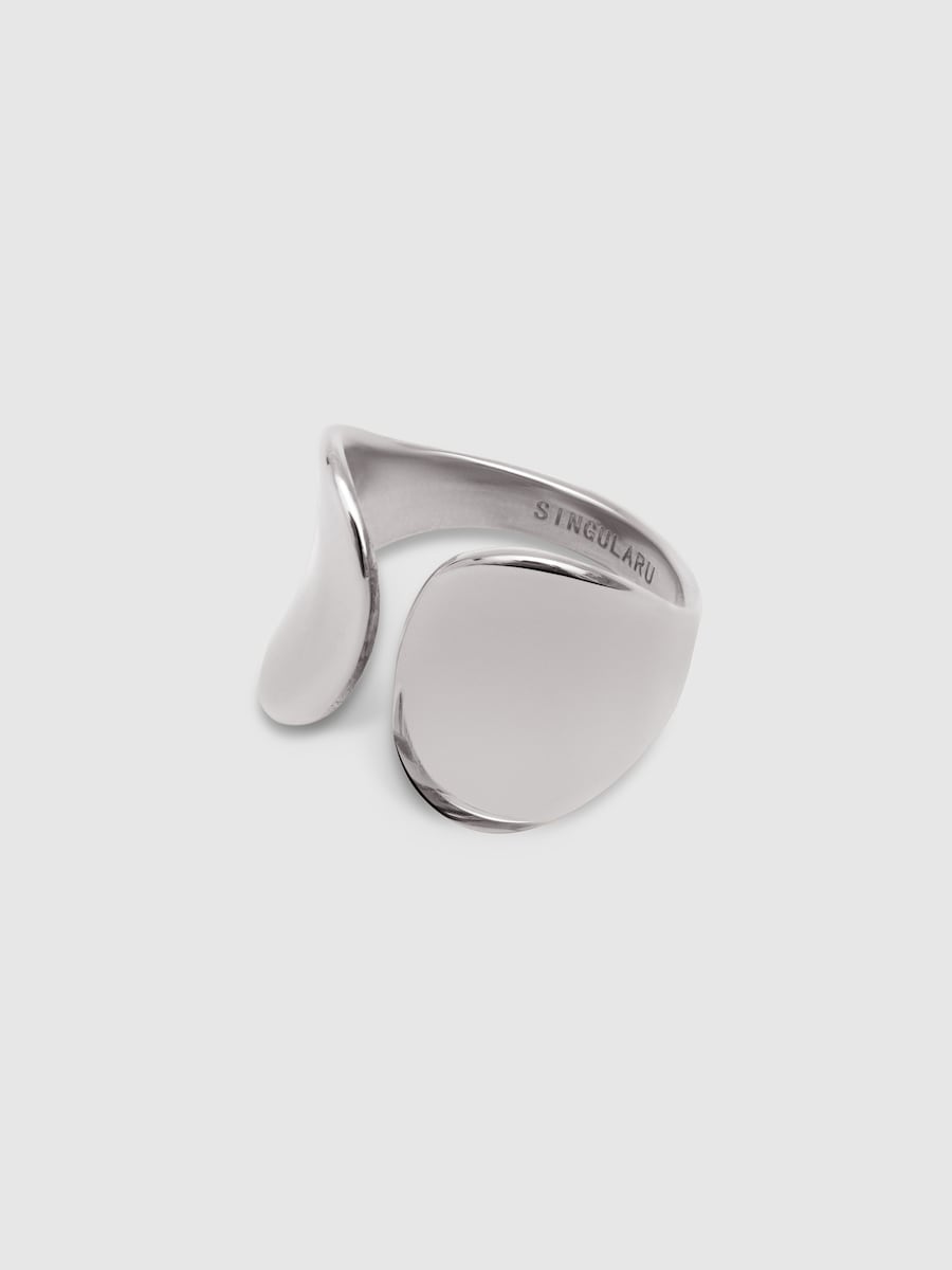 Anillo Honey de acero Plata-3