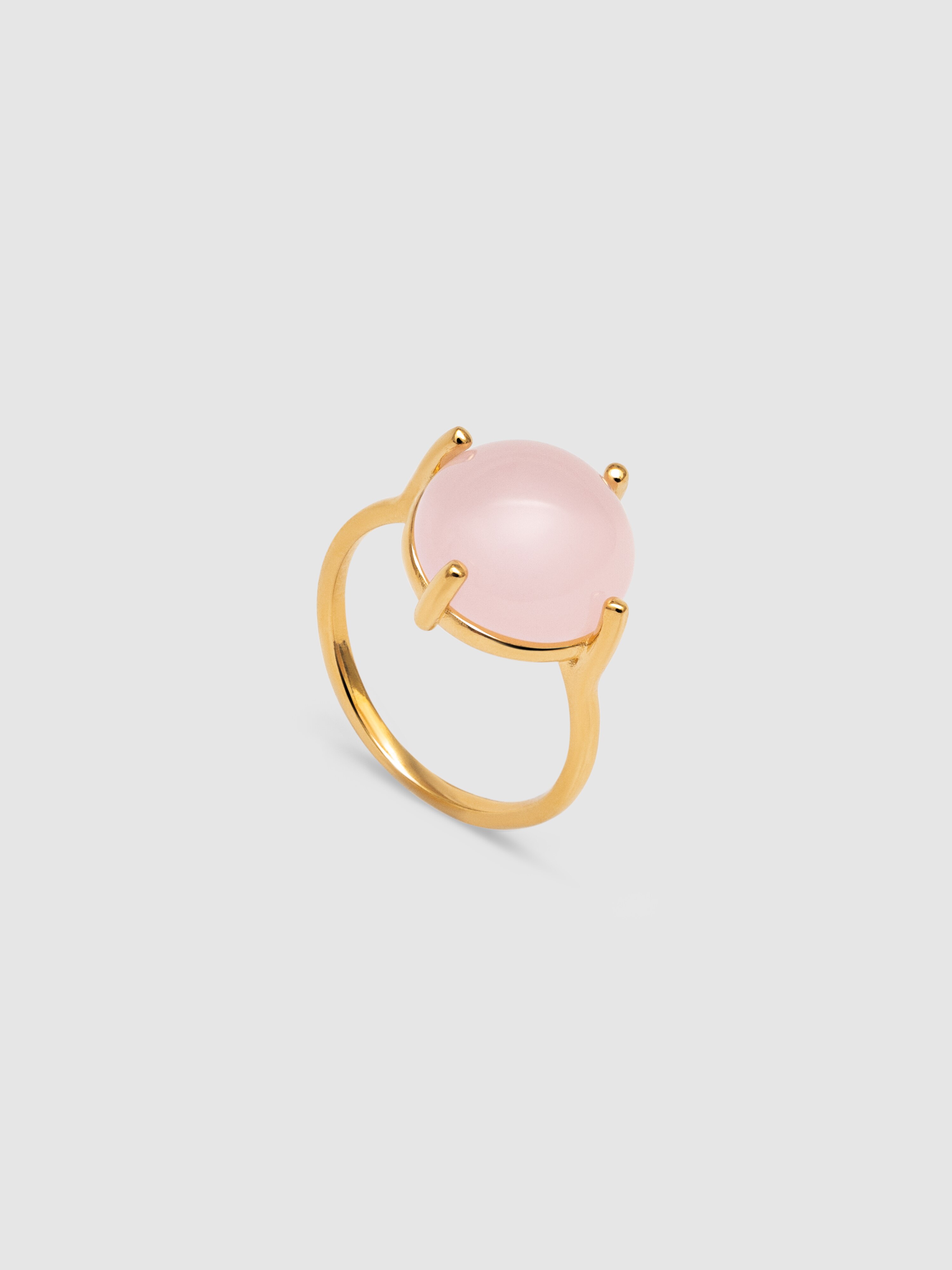 Anillo celebrate pink de aleación de metales bañado en oro - Singularu - Rosa claro Rosa claro-4
