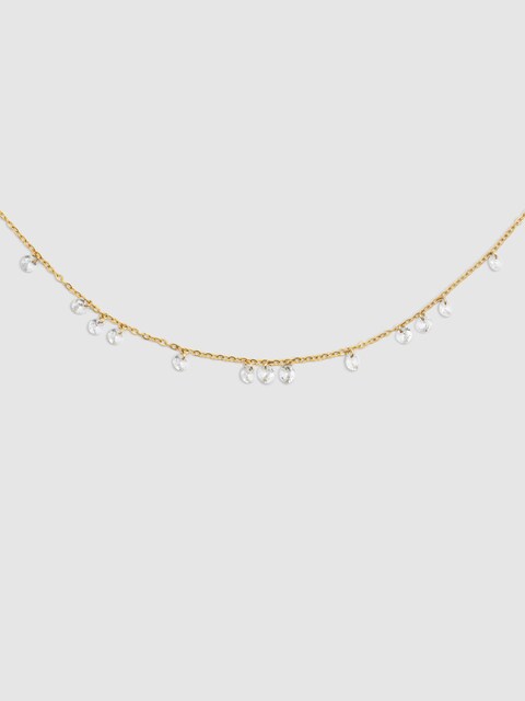 Imagen 0 de Collar Starlight de acero bañado en oro