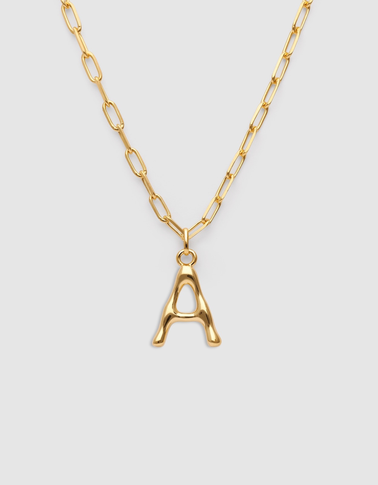 Imagem 0 de Colar Personalizado Chic Letter Xl de Aço Banhado em Ouro - a