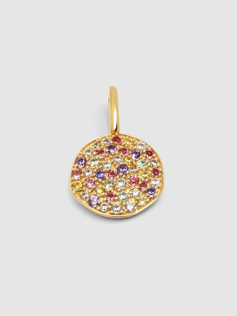 Imagen 0 de Charm Stellar Colors de plata bañada en oro