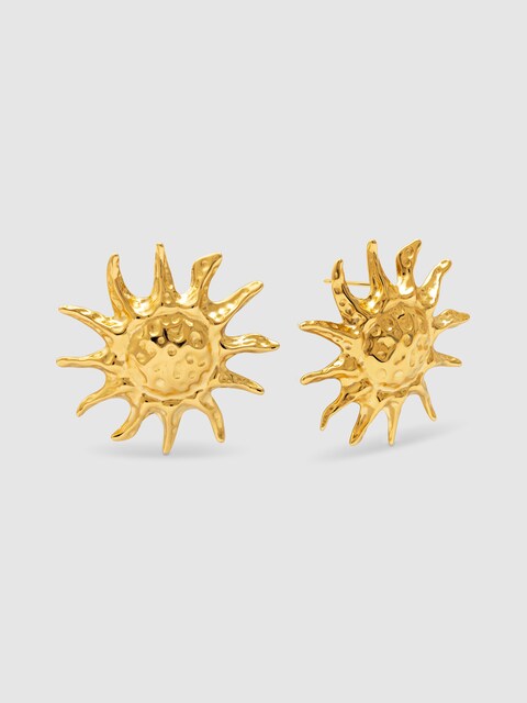 Imagen 0 de Pendientes Sun Light de acero bañado en oro