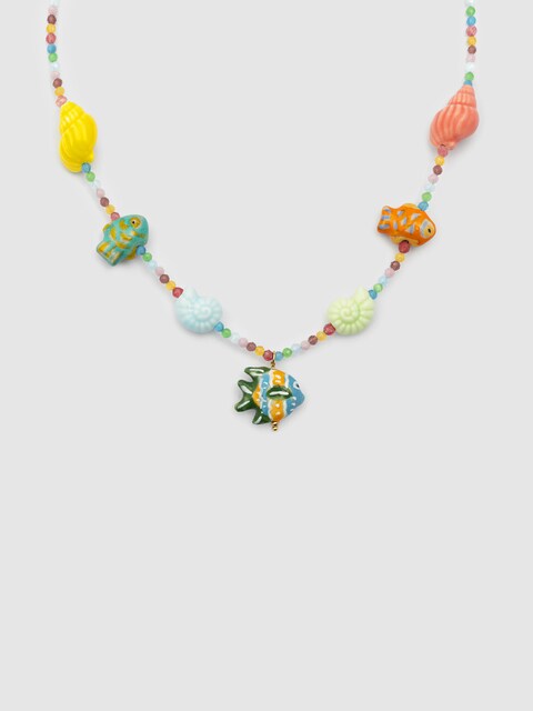 Imagen 0 de Collar Reef de acero bañado en oro