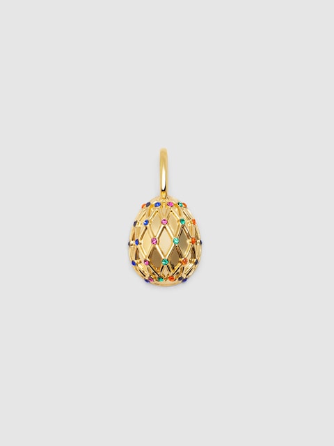 Imagen 0 de Charm Easter Egg Colors de aleación de metales bañado en oro