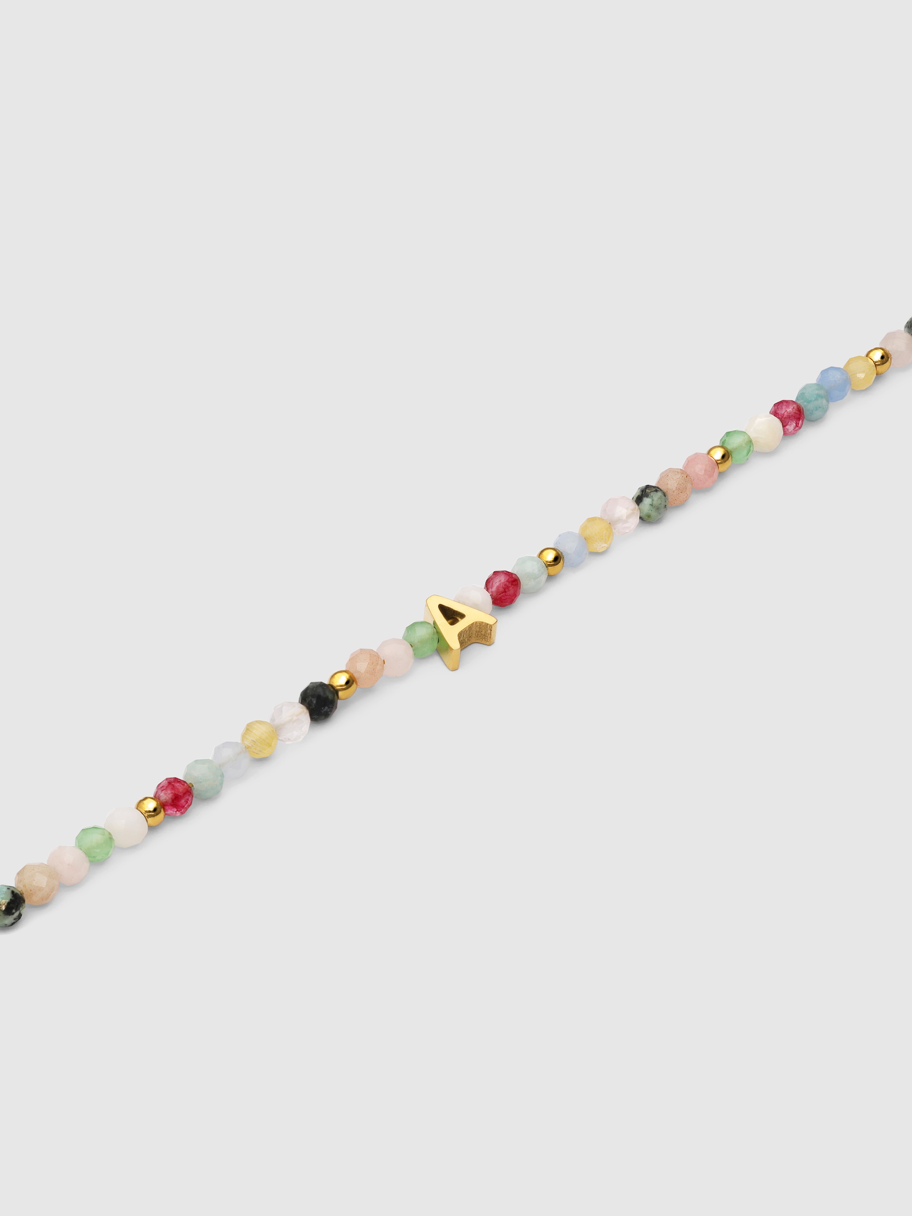Pulsera de cadena personalizada letter altea colors de acero bañado en oro a - Singularu - Multicolor Multicolor-4