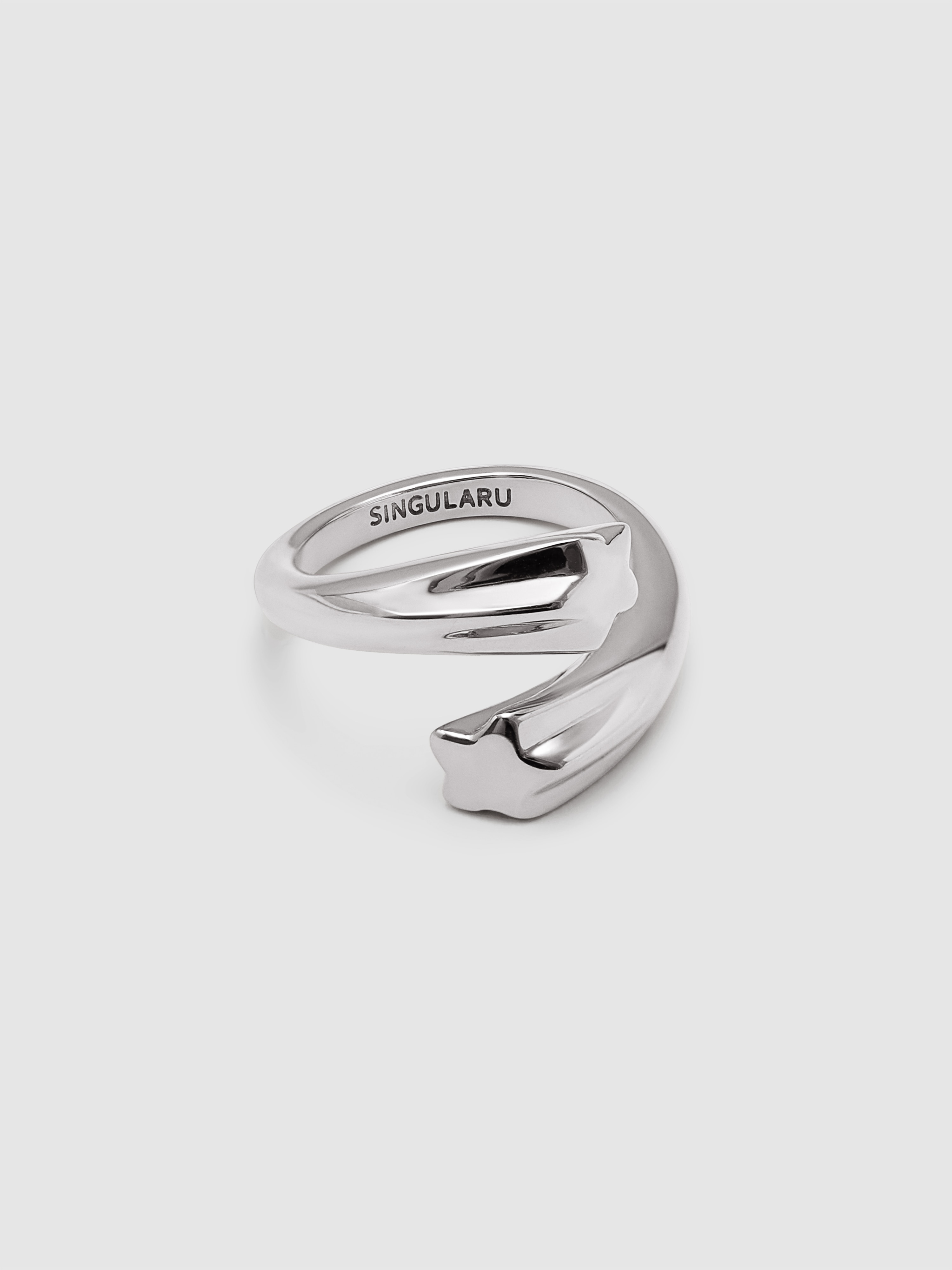Anillo abbraccio stars de acero - Singularu - Plateado Plateado-1