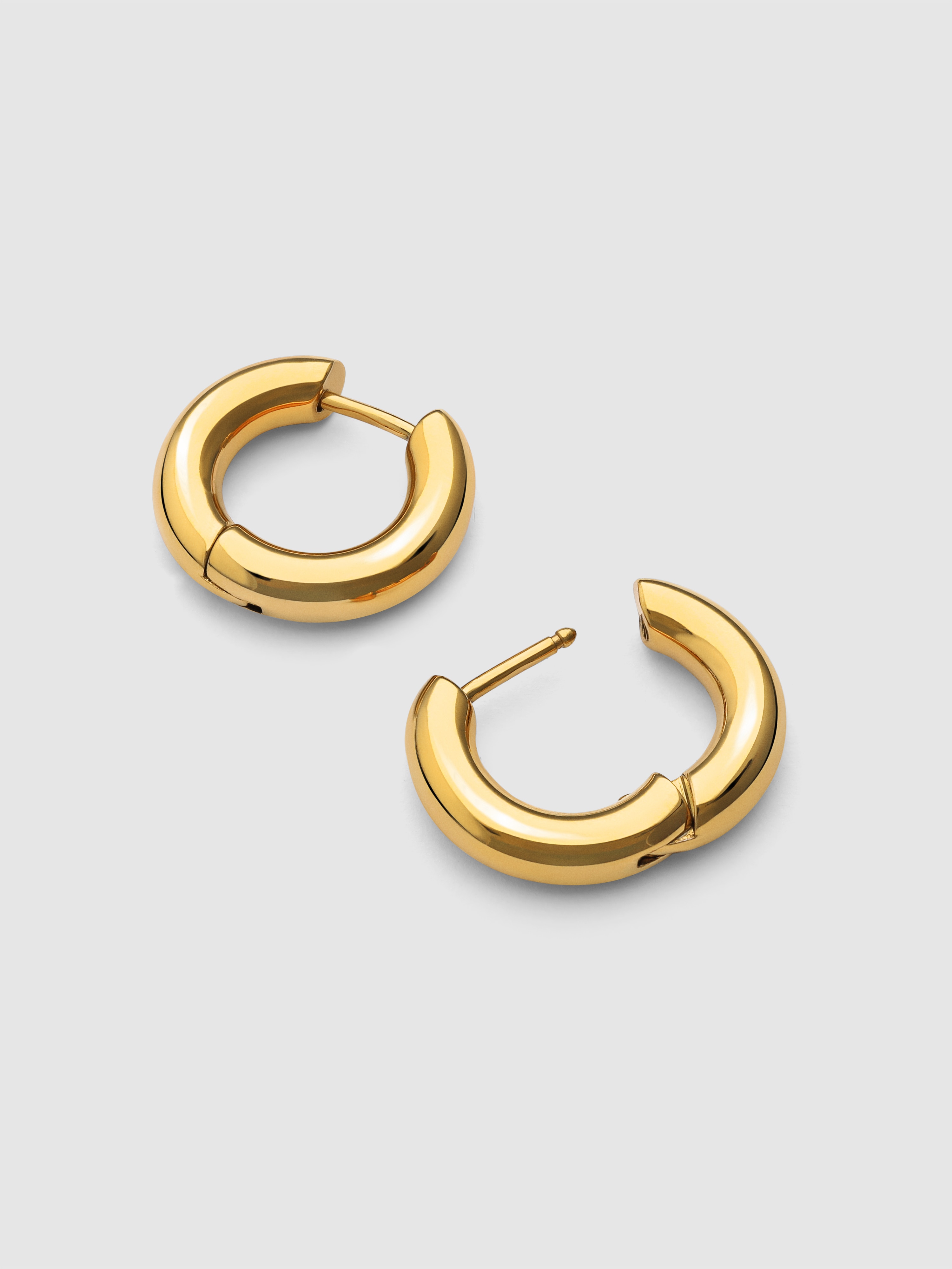 Pendientes aro carmen s de acero bañado en oro - Singularu - Dorado Dorado-3