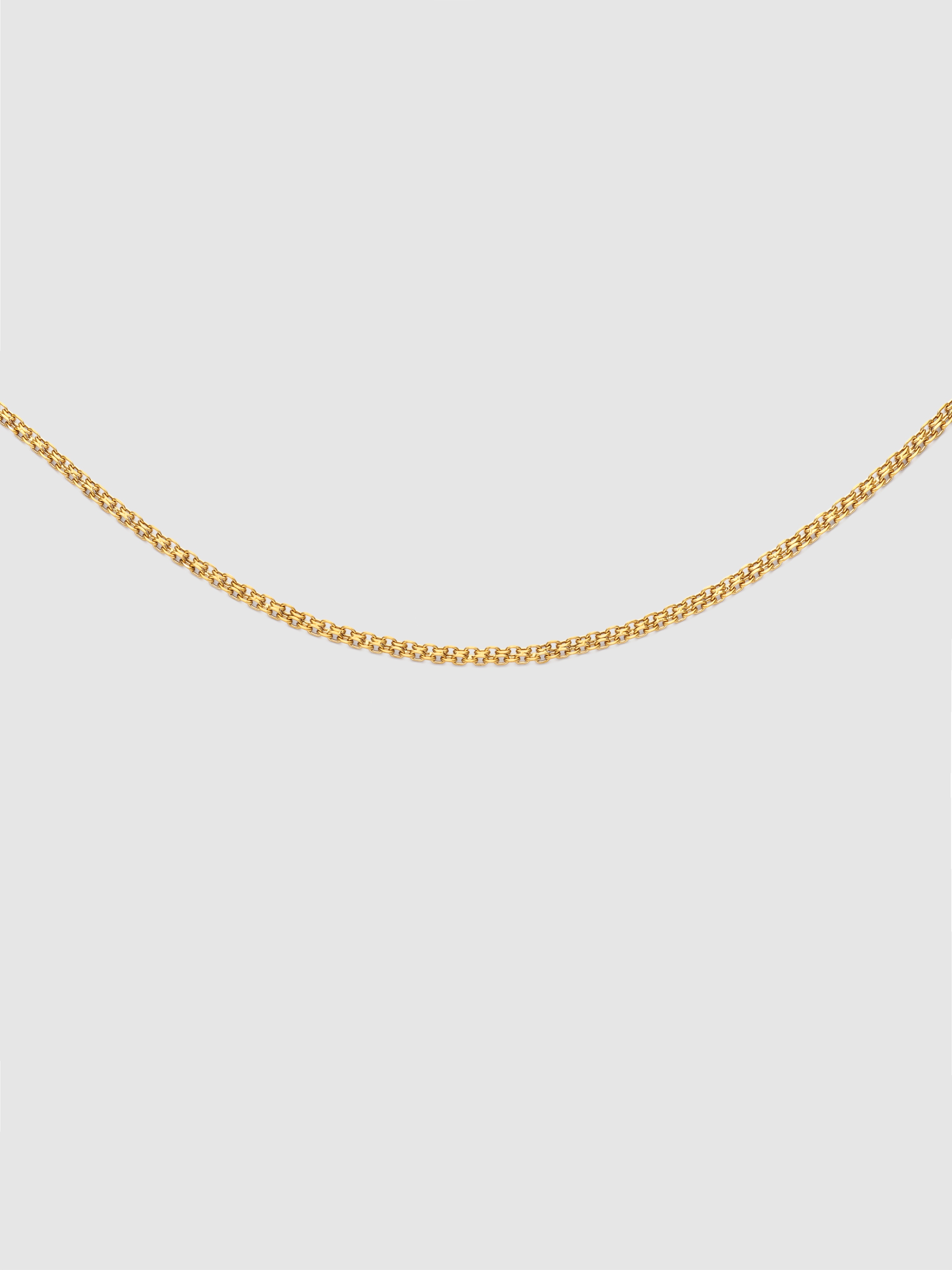 Imagen 1 de Collar fine tape de acero bañado en oro - Singularu - Dorado Dorado