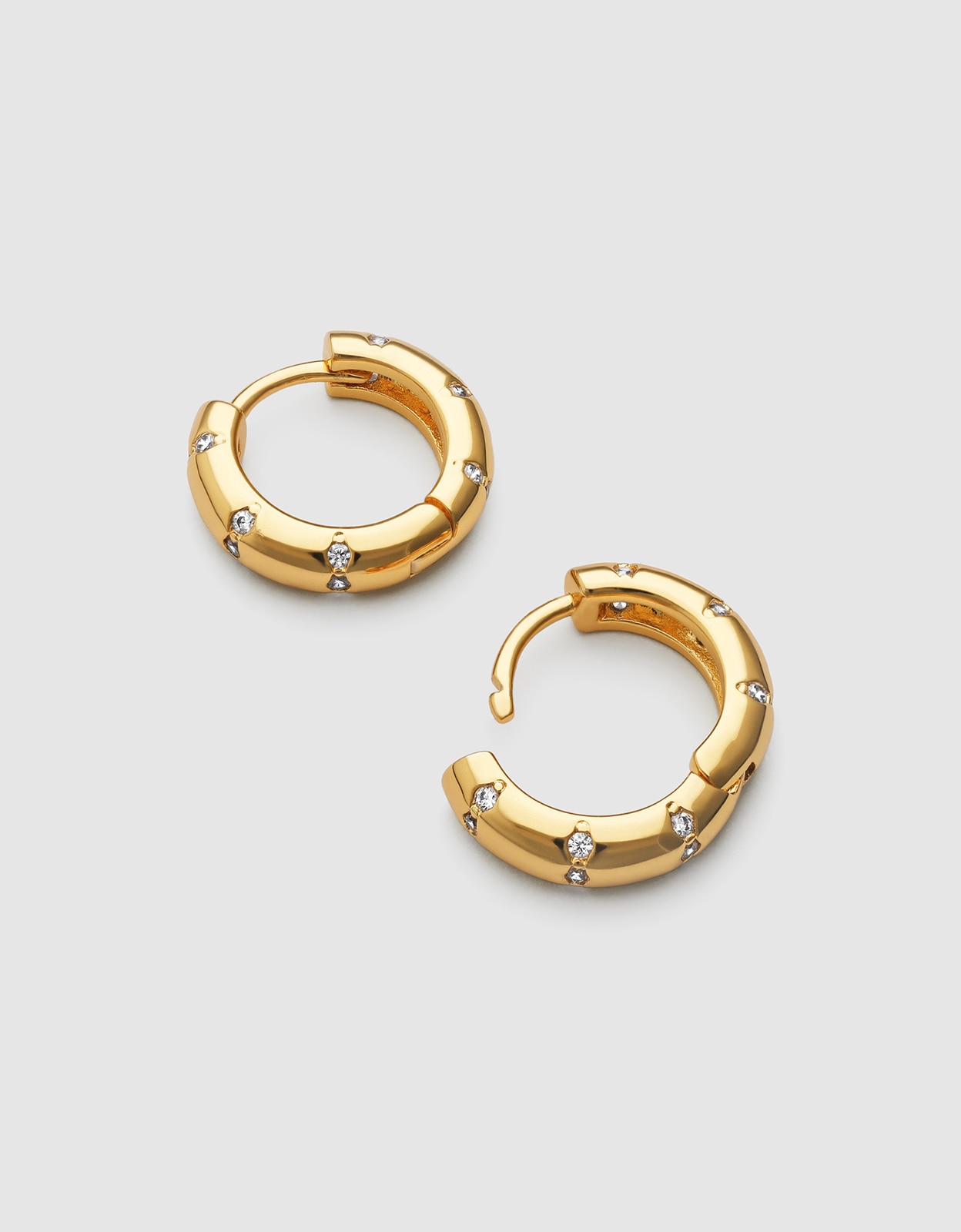Pendientes aro starla sparks s de aleación de metales bañado en oro - Singularu - Dorado Dorado-3