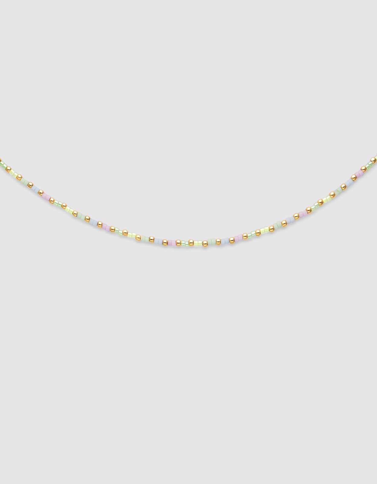 Imagen 0 de Collar joy colors de acero bañado en oro Multicolor