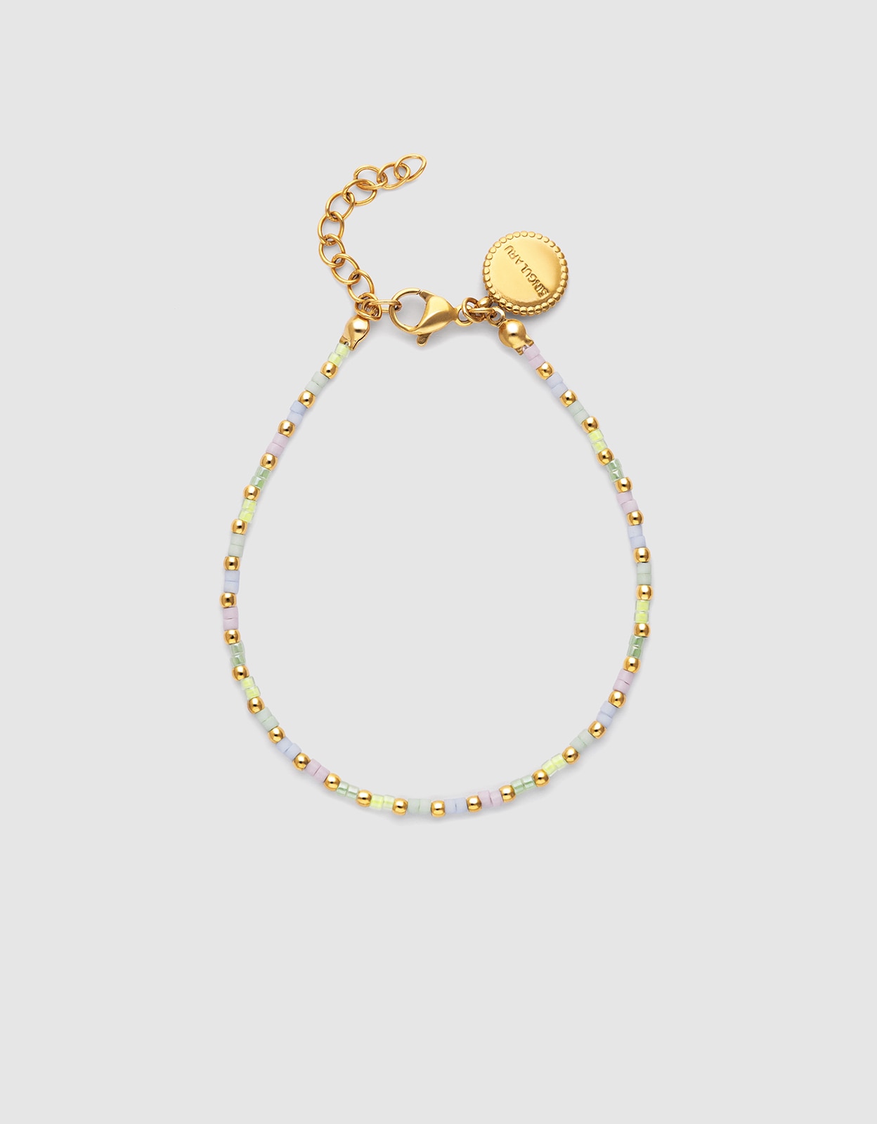 Pulsera de cadena joy colors de acero bañado en oro - Singularu - Multicolor Multicolor-1