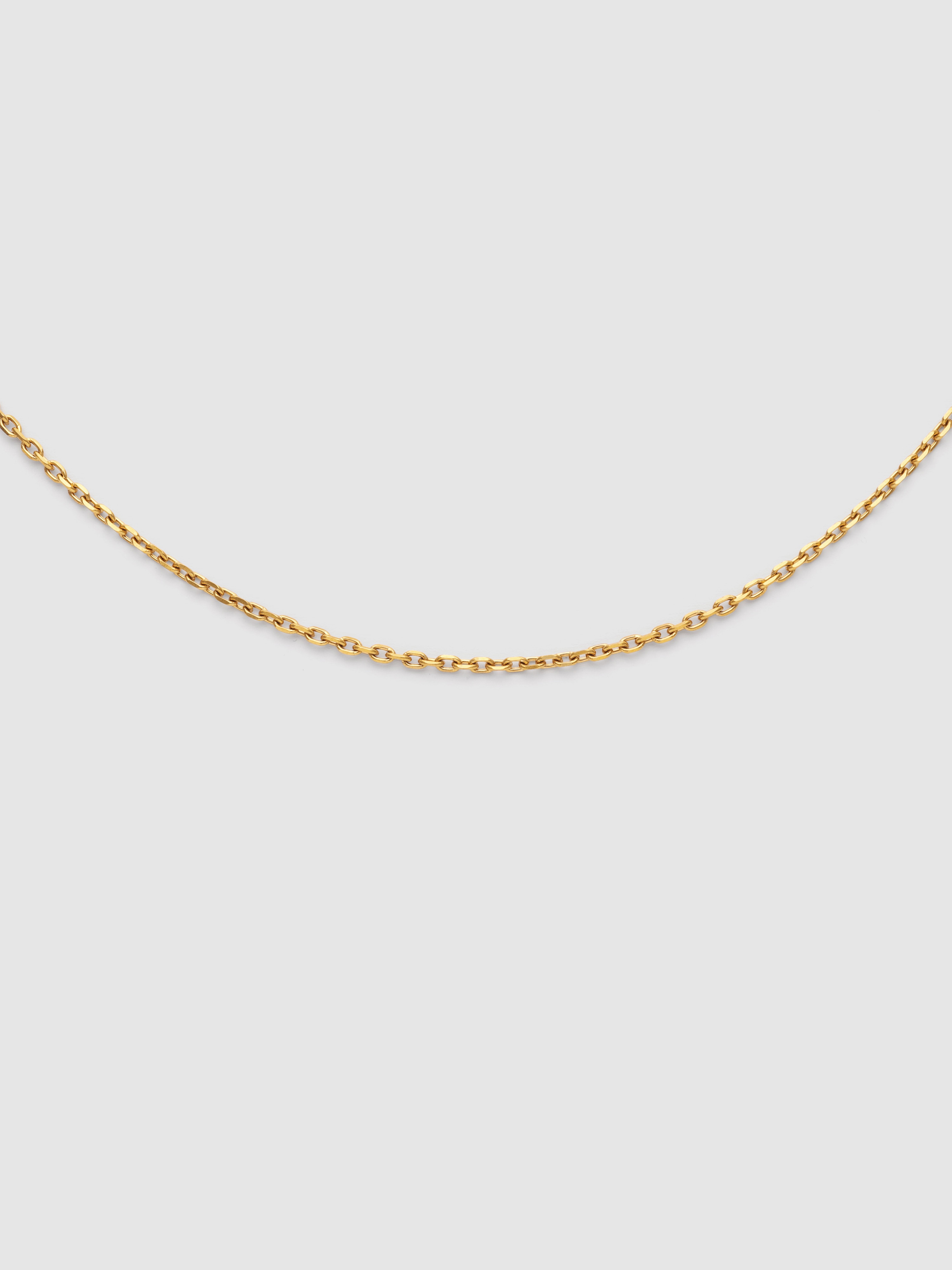 Collar ana de acero bañado en oro - Singularu - Dorado Dorado-1