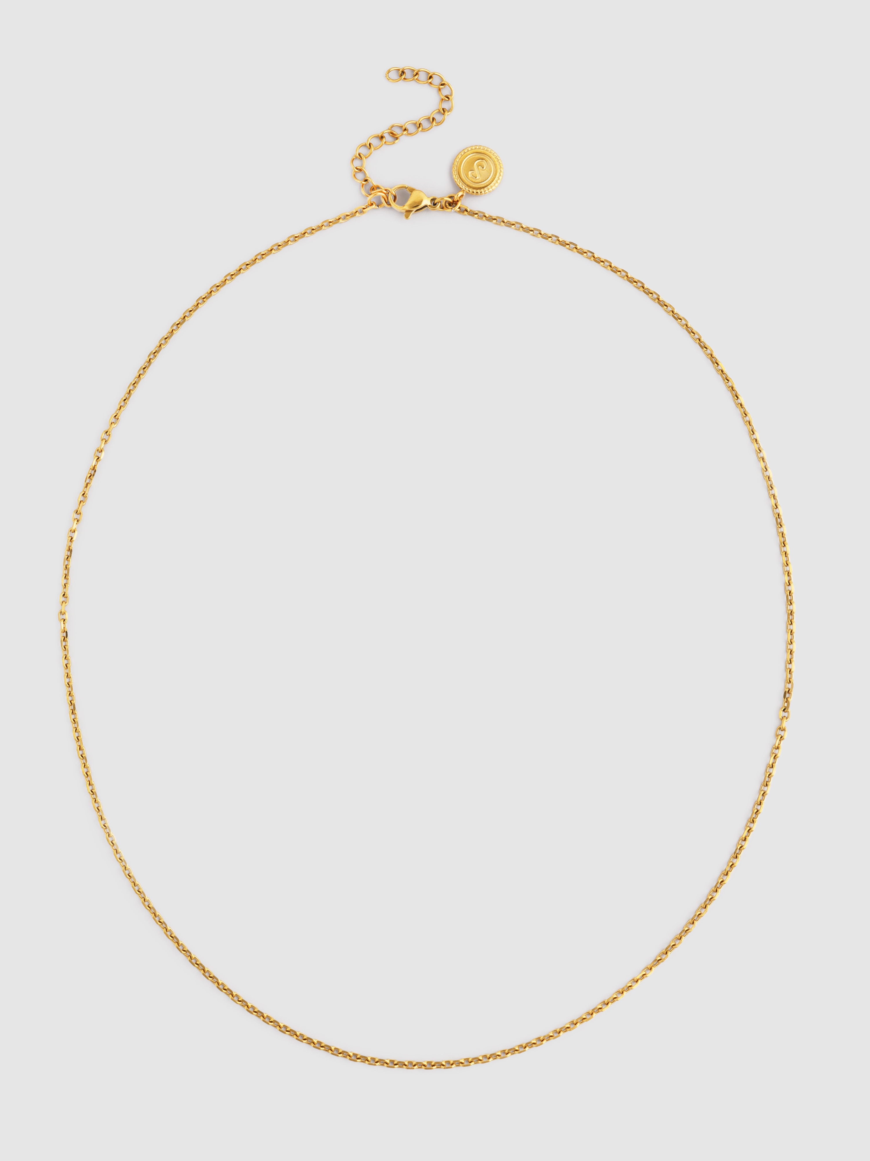 Collar ana de acero bañado en oro - Singularu - Dorado Dorado-5