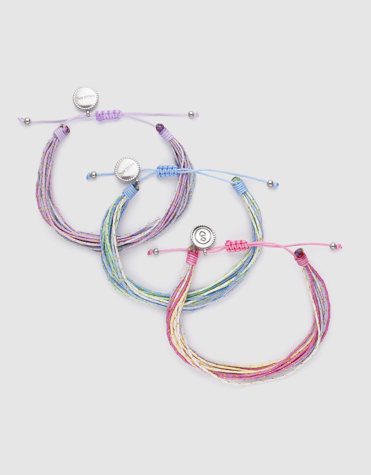 Pack 3 pulsera sunset spark de acero - Singularu - Multicolor Multicolor-3
