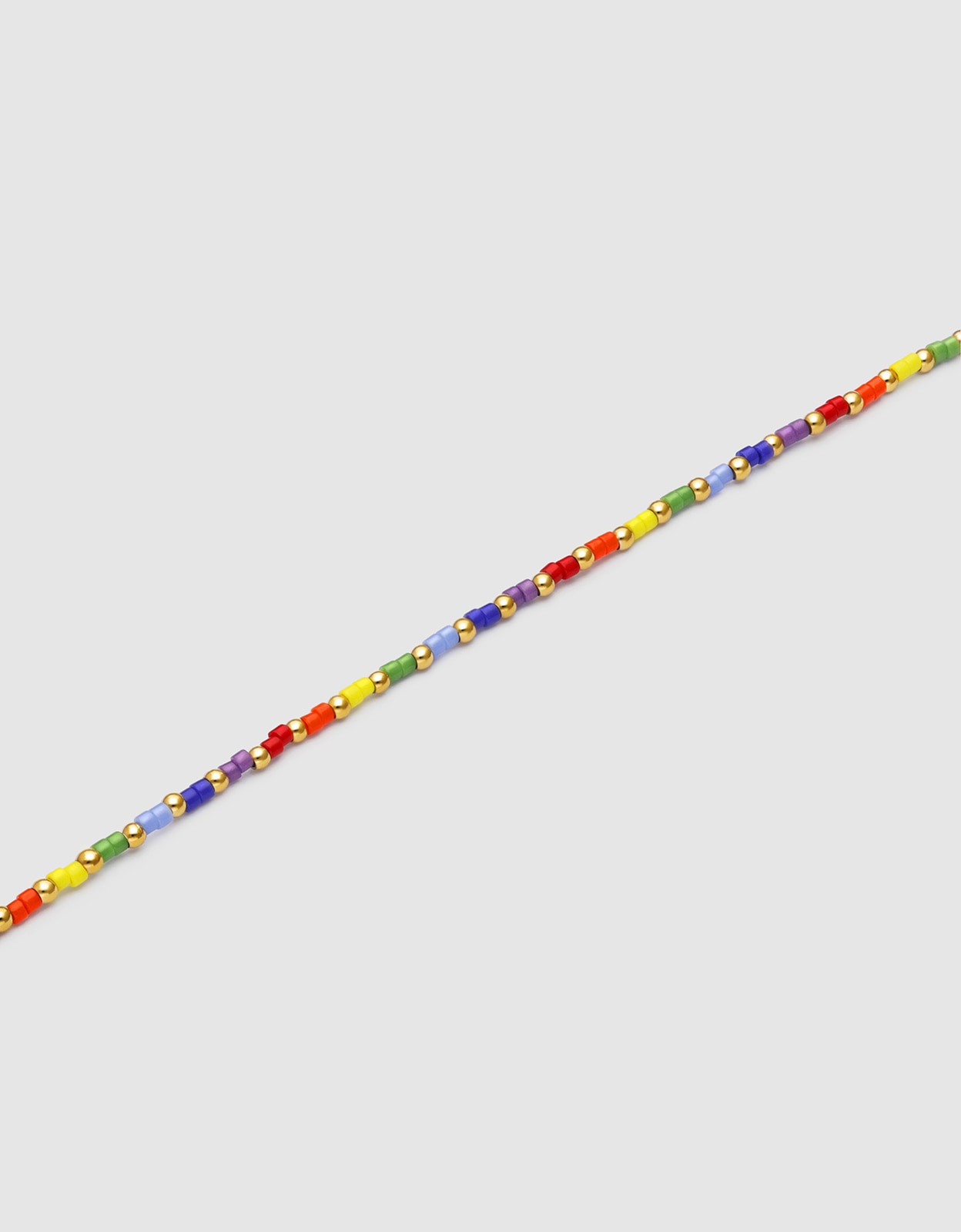 Pulsera de cadena rainbow colors de acero bañado en oro - Singularu - Multicolor Multicolor-3